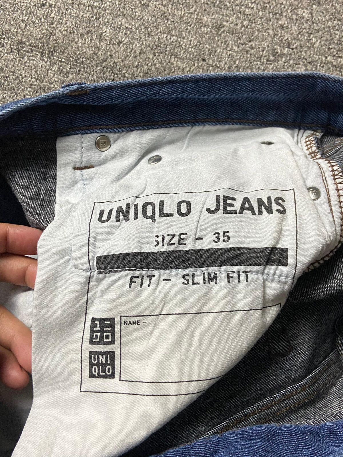 Uniqlo UNIQLO Slim Fit Cut Denim Jeans (139) Size US 36 / EU 52 - 2 Thumbnail
