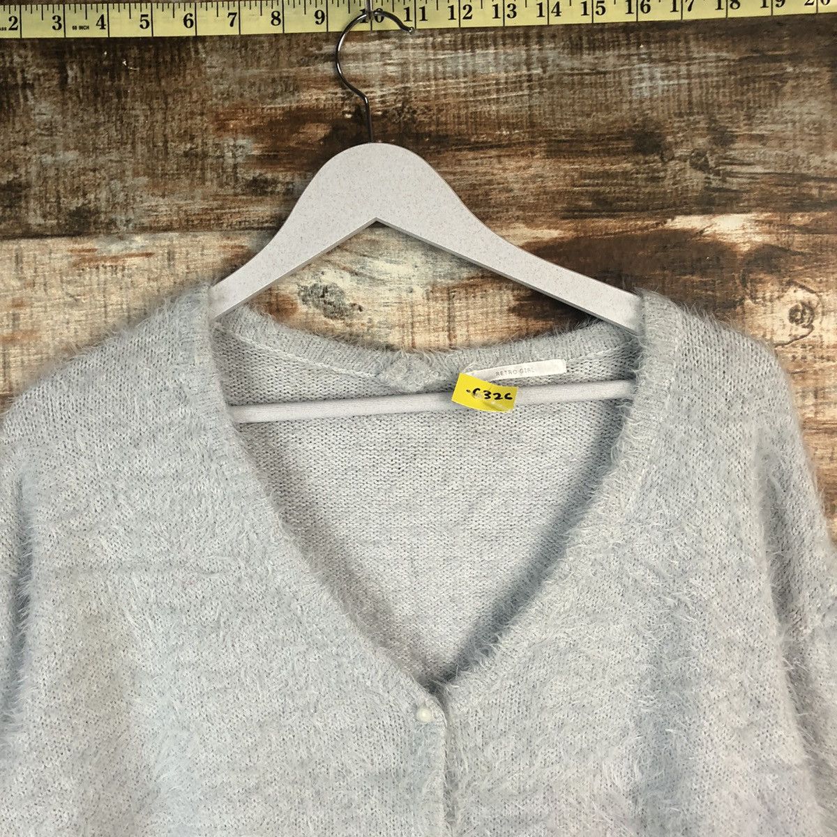 Japanese Brand DL Retro Girl Blue Cardigan Knitwear #C326 Size M / US 6-8 / IT 42-44 - 4 Thumbnail