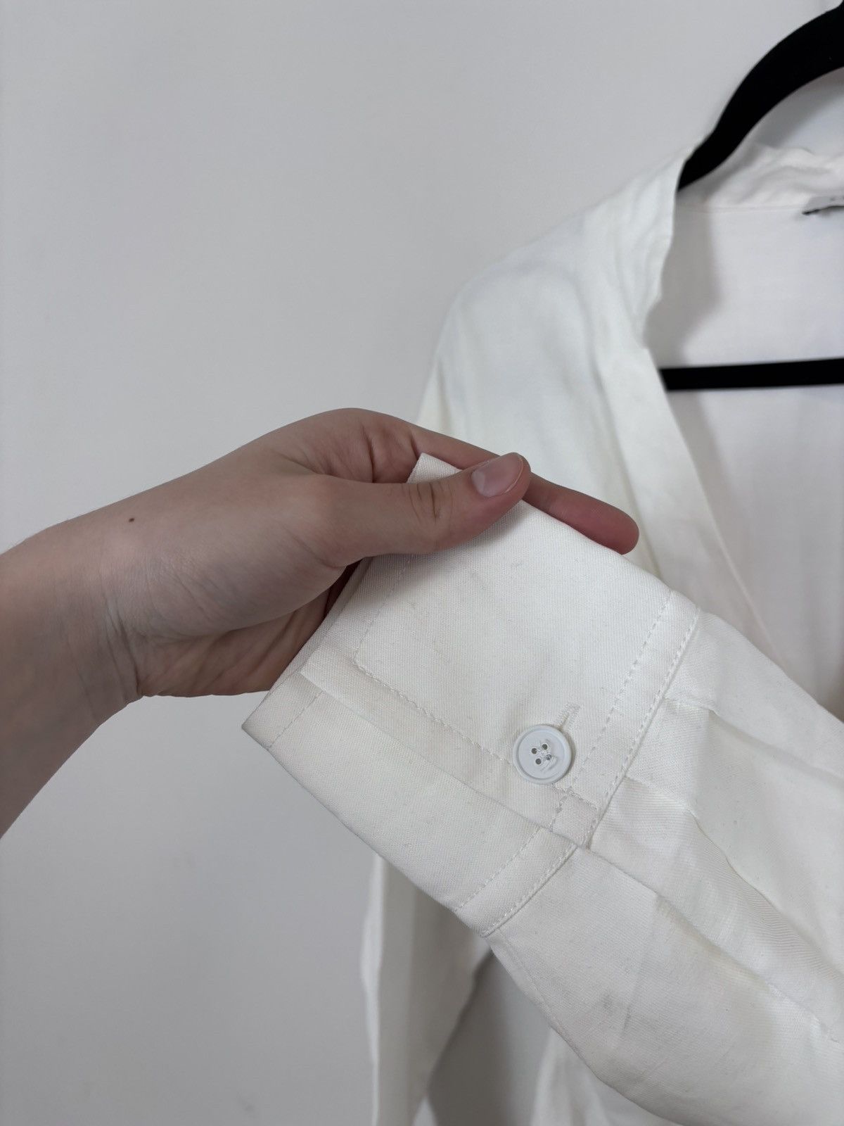 Sandro Sandro Paris Celia NWT Women’s White Ecru Linen Dress Size XS / US 0-2 / IT 36-38 - 7 Thumbnail