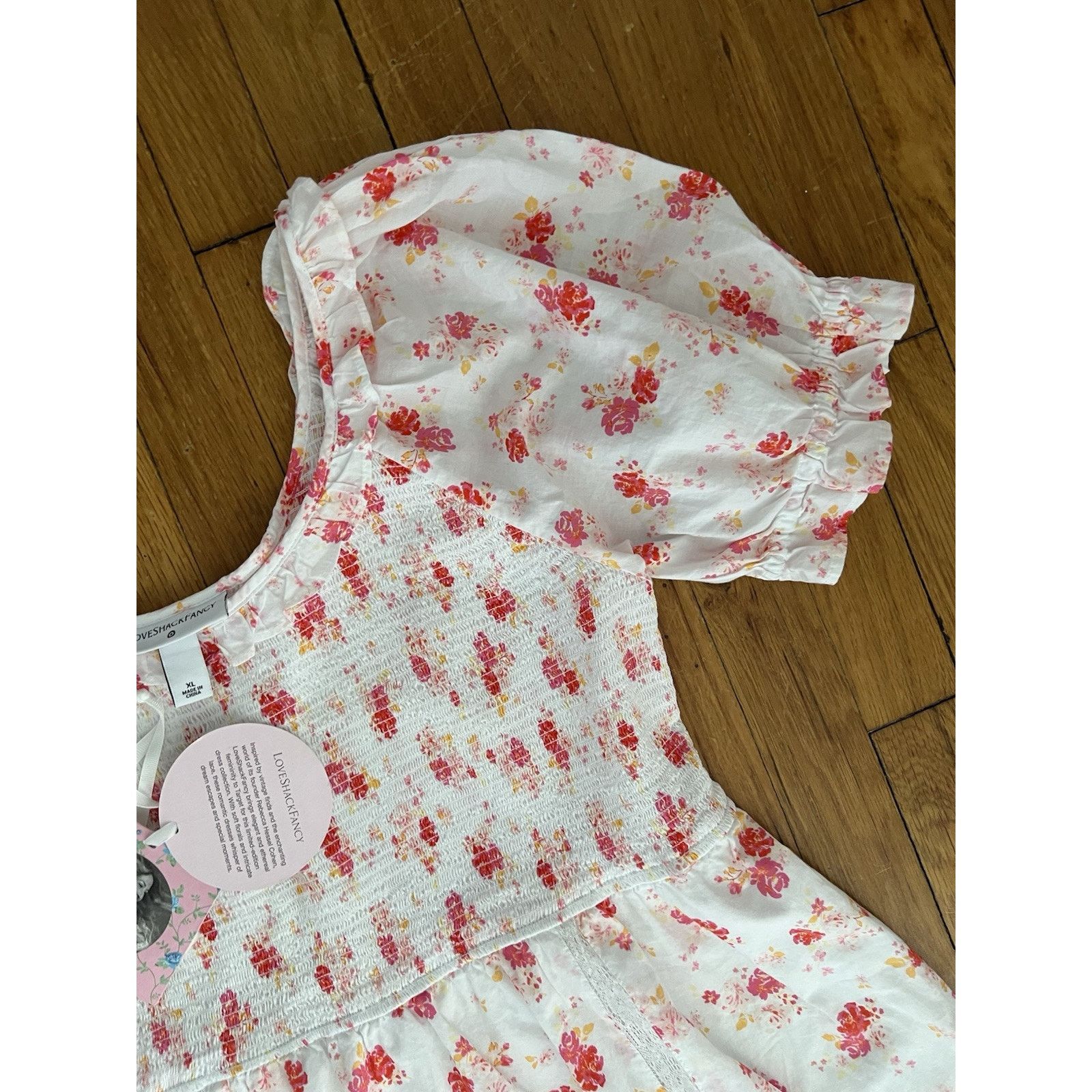 LoveShackFancy LoveShackFancy Dress Cottage Core Smock XL A000530 Size XL / US 12-14 / IT 48-50 - 9 Thumbnail