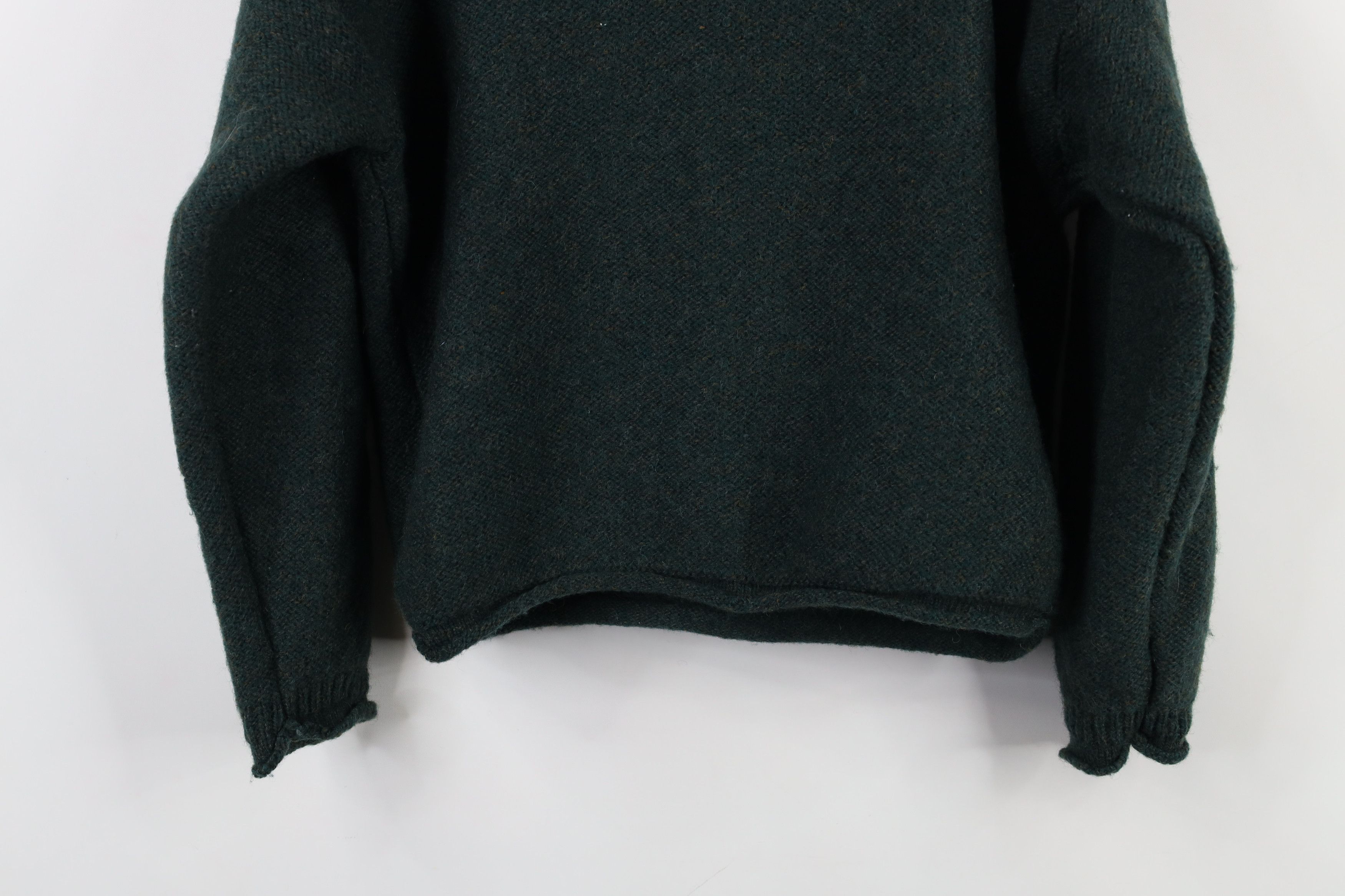 Vintage × Woolrich Woolen Mills Vintage 90s Woolrich Blend Marled Knit Sweater Green USA Size S / US 4 / IT 40 - 8 Thumbnail