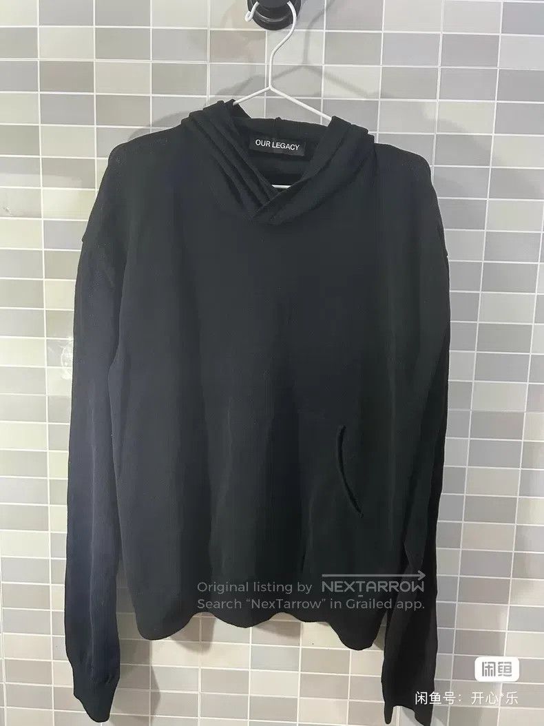 Our Legacy Our Legacy Black Hooded Sweatshirt Size US M / EU 48-50 / 2 - 1 Thumbnail