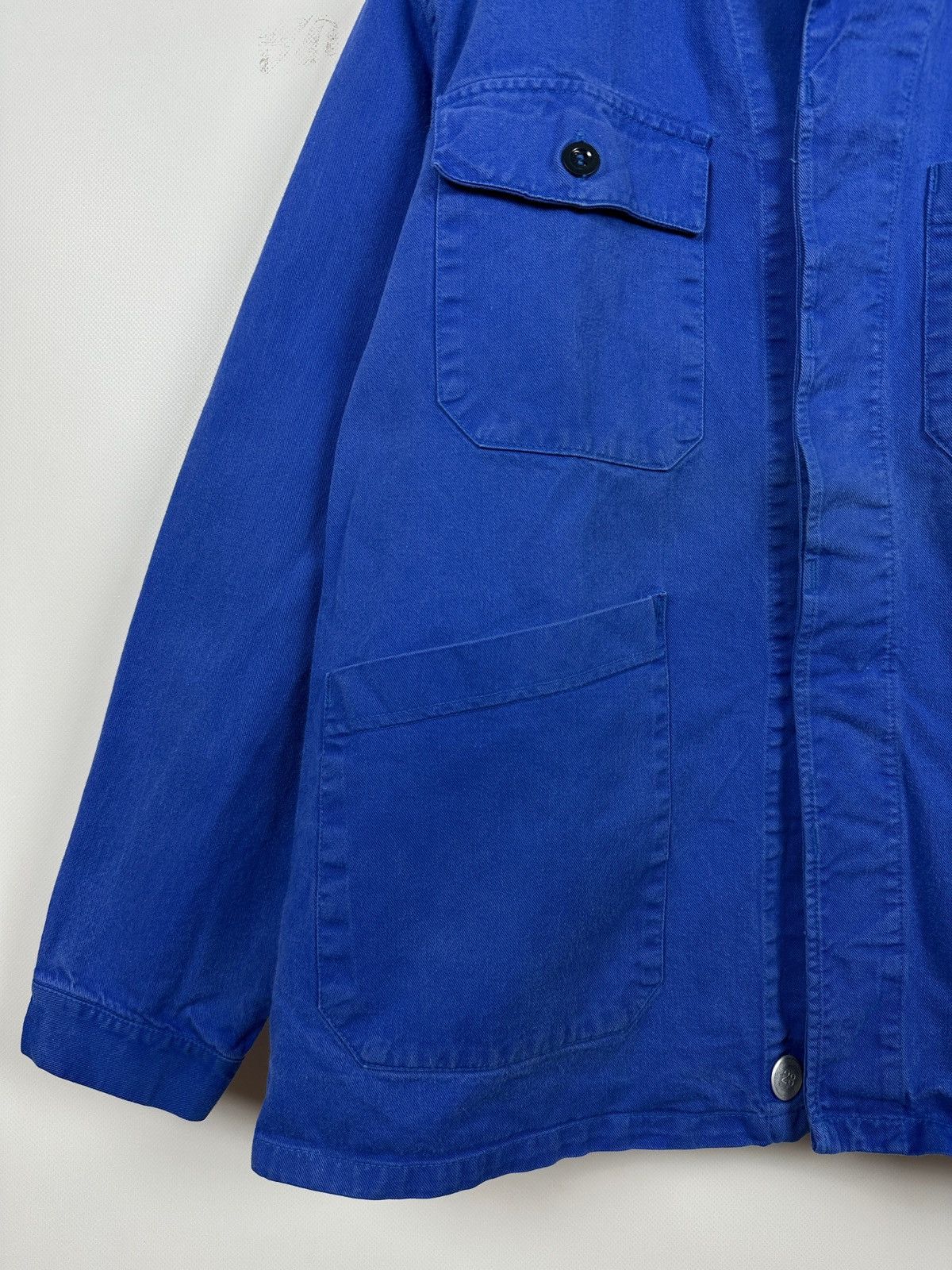 Le Laboureur 80s Vintage Lutteurs French Workwear Sanfor Chore Jacket Size US M / EU 48-50 / 2 - 9 Thumbnail