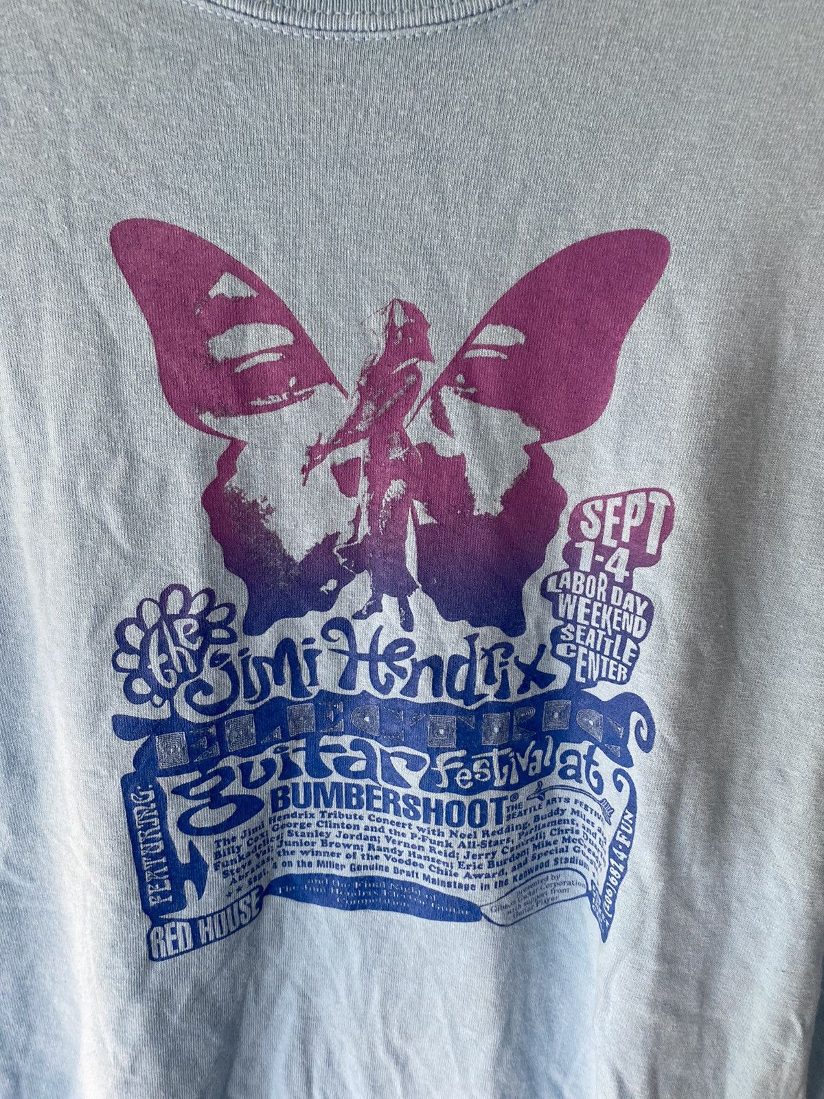 Band Tees 1995 Jimi hendrix guitar festival at bumbershoot Size US M / EU 48-50 / 2 - 3 Thumbnail