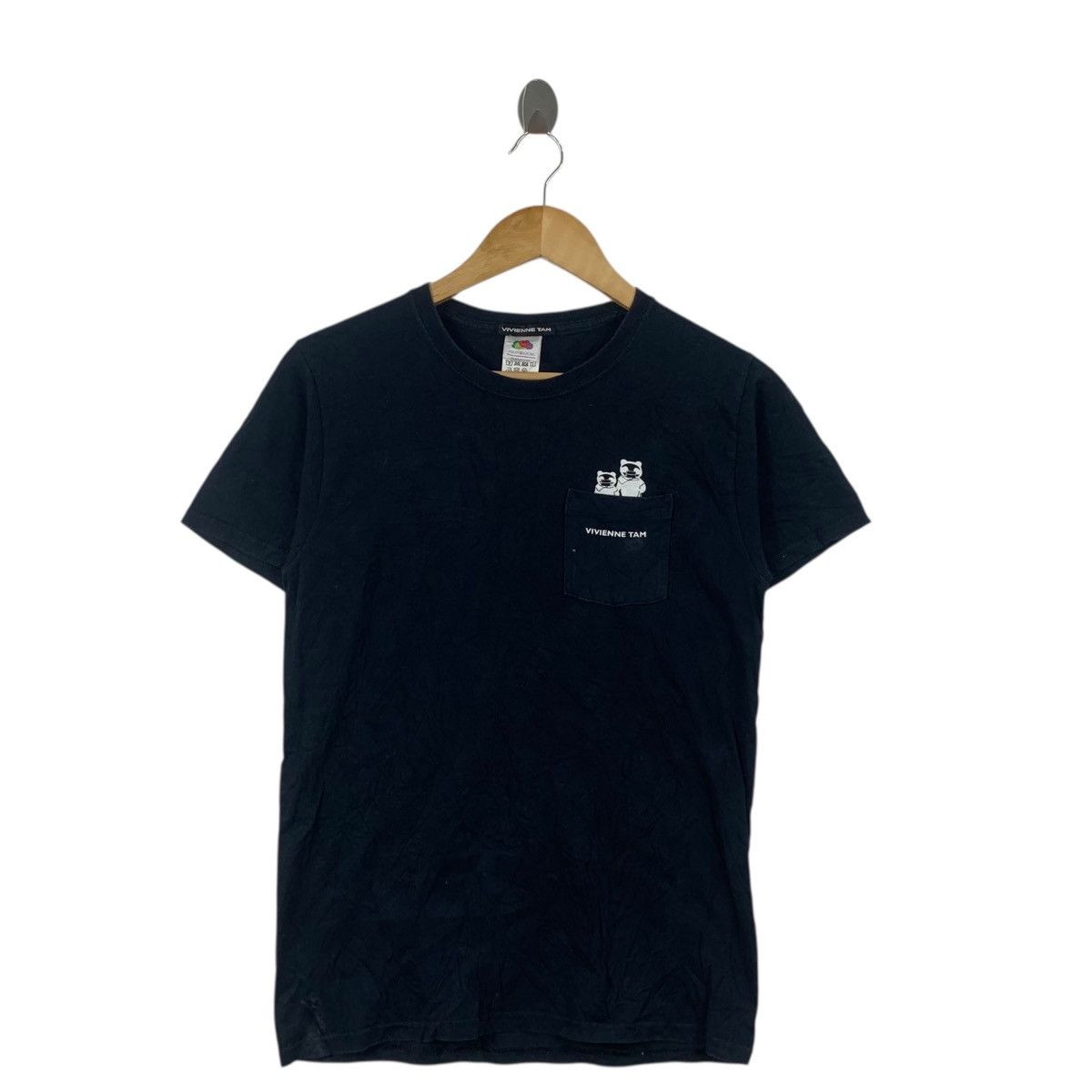Vivienne Tam Vintage 90’ VIVIENNE TAM NEW YORK Collection Pocket Tee Size XS / US 0-2 / IT 36-38 - 3 Thumbnail