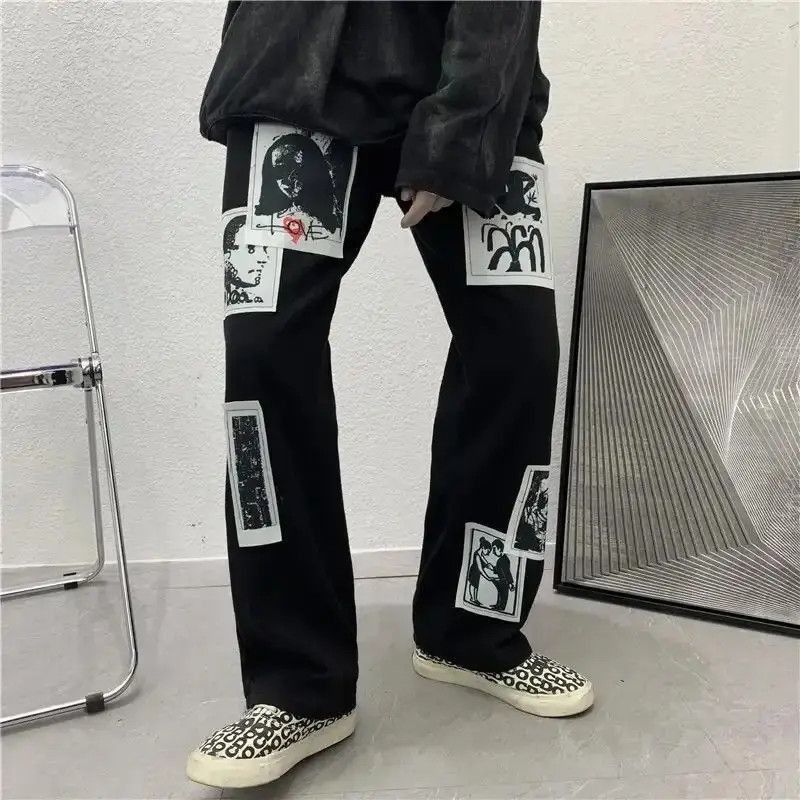 Japanese Brand Japanese style punk jeans with patches Size US 32 / EU 48 - 5 Thumbnail