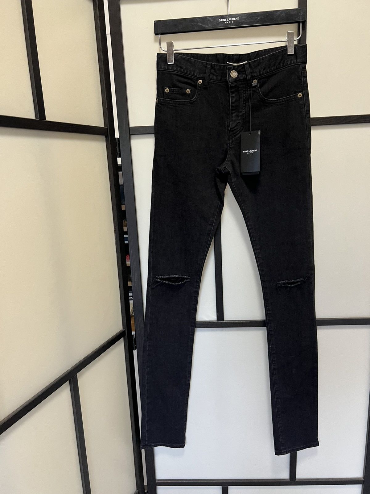 Hedi Slimane × Saint Laurent Paris RARE - SS15 Knee Slit D02 Low