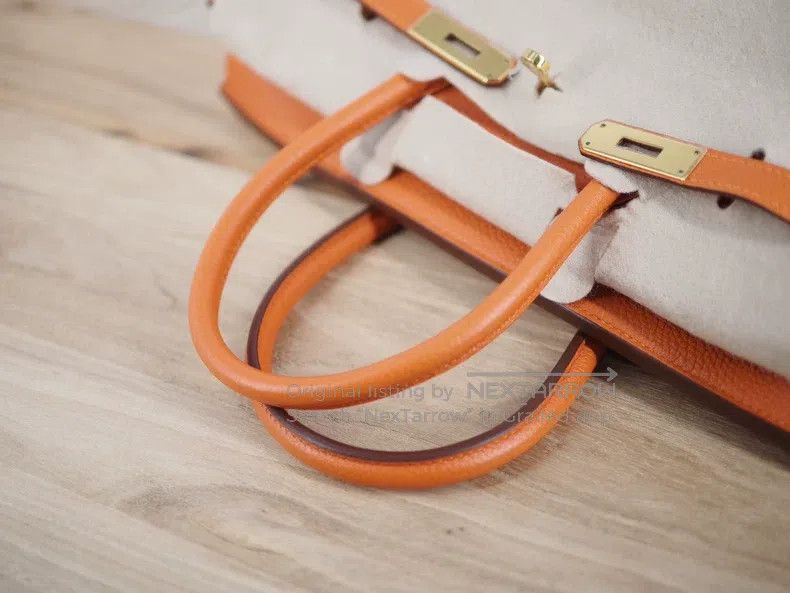 Hermes Hermes Orange gold button frame O engraving Size ONE SIZE - 5 Thumbnail