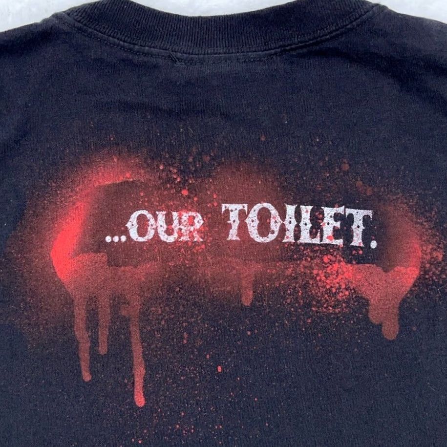 Hanes CBGB OMFUG TOILET T-Shirt XS Black Y2K punk rock club metal new york city Mens Size US XS / EU 42 / 0 - 7 Thumbnail