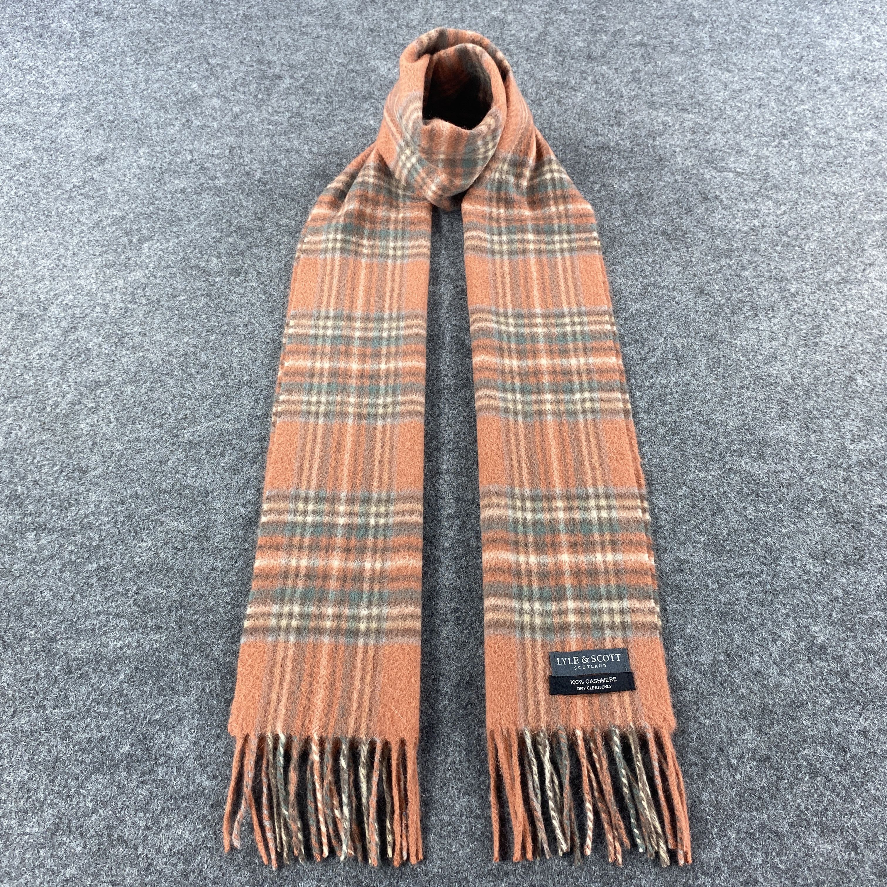Lyle & Scott × Vintage Lyle & Scott Scarf # Muffler # Neckwear # D479 Size ONE SIZE - 1 Thumbnail