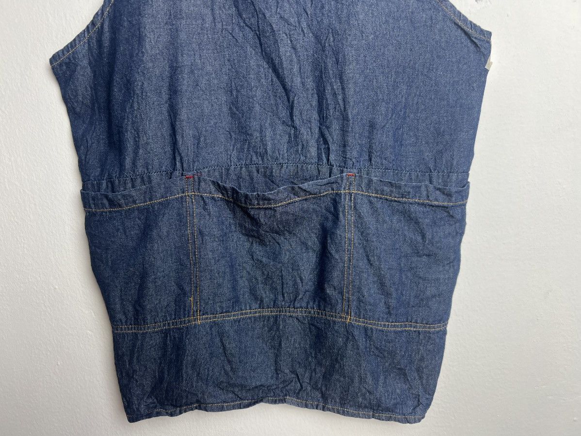 Japanese Brand Clothing Denim Pinafore Dress Apron Size ONE SIZE - 4 Thumbnail