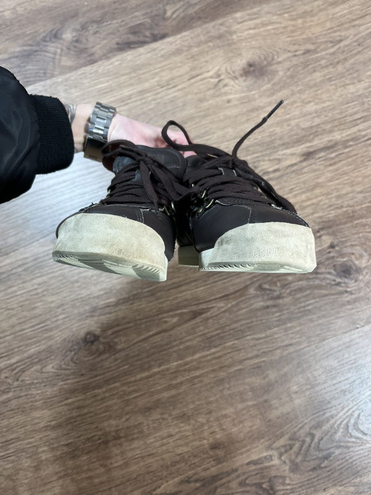Onitsuka Tiger Vintage Asics Onitsuka Tiger Leather Brown Shoes Size US 4.5 / IT 34.5 - 7 Thumbnail