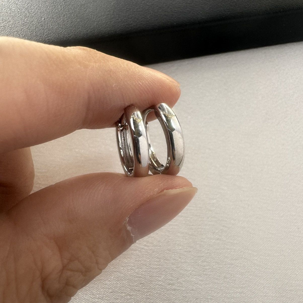 Other 15mm Small Silver Hoop Earrings for Men Women Unisex Style Size ONE SIZE - 4 Thumbnail