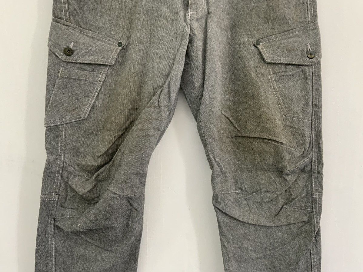 If Six Was Nine Grey Denim Cargo Multipocket Pant Size US 34 / EU 50 - 4 Thumbnail