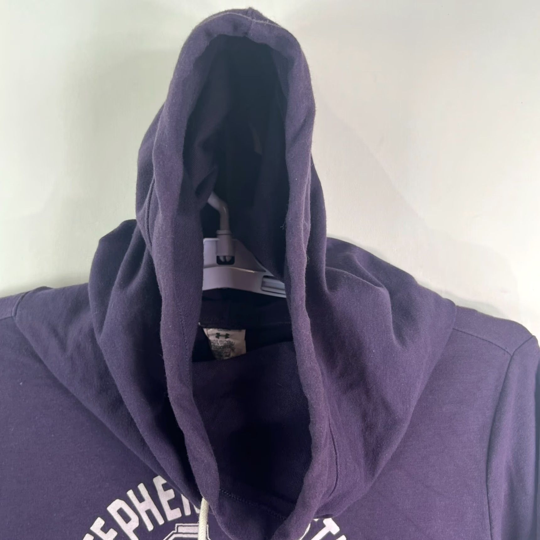 Under Armour Under Armour Cold Gear S. Austin Lumberjacks Hooded Snooker Sweatshirt L Purple Mens Regular Sweatshirt Size US L / EU 52-54 / 3 - 4 Thumbnail