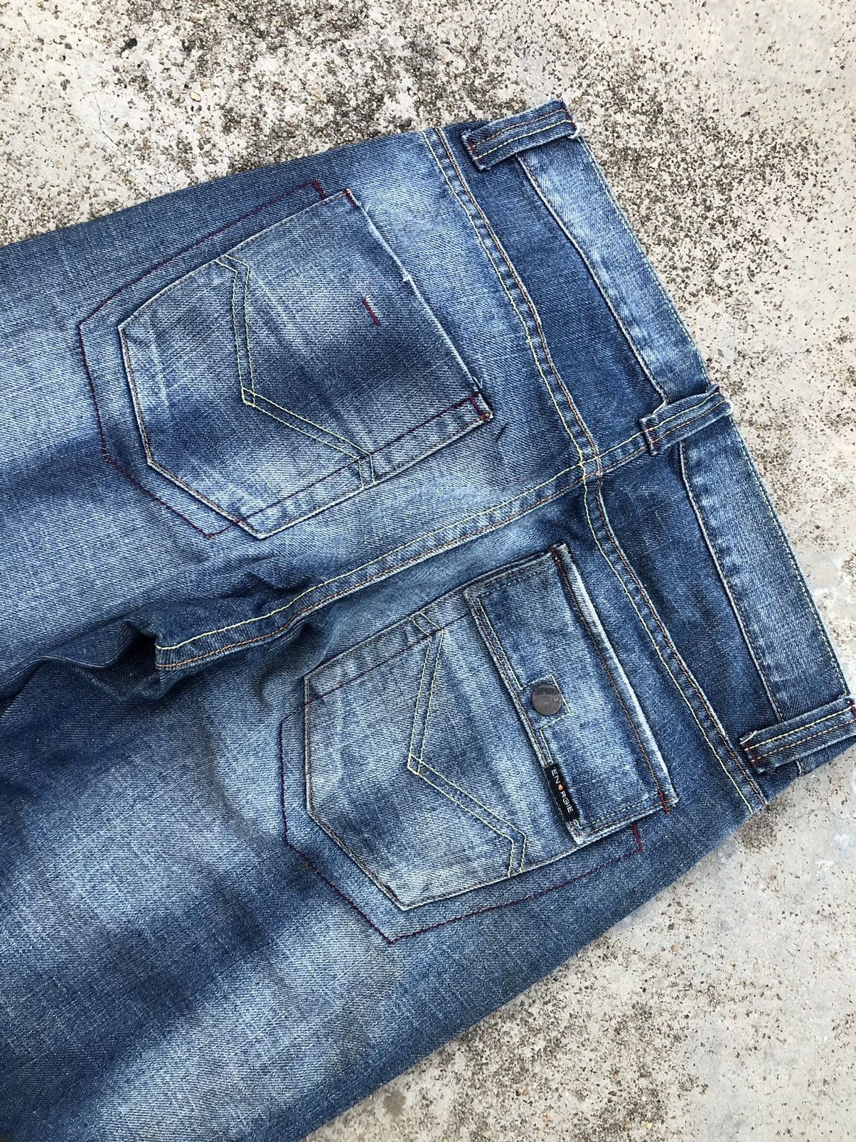 Energie WIDE LEG⚡️⚡️VINTAGE ENERGIE WASHED BLUE JEANS Size US 31 - 7 Thumbnail