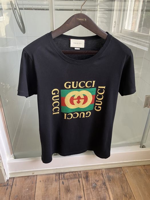 Gucci Gucci Cotton T-shirt with Glitter Logo RRP $680 | Grailed