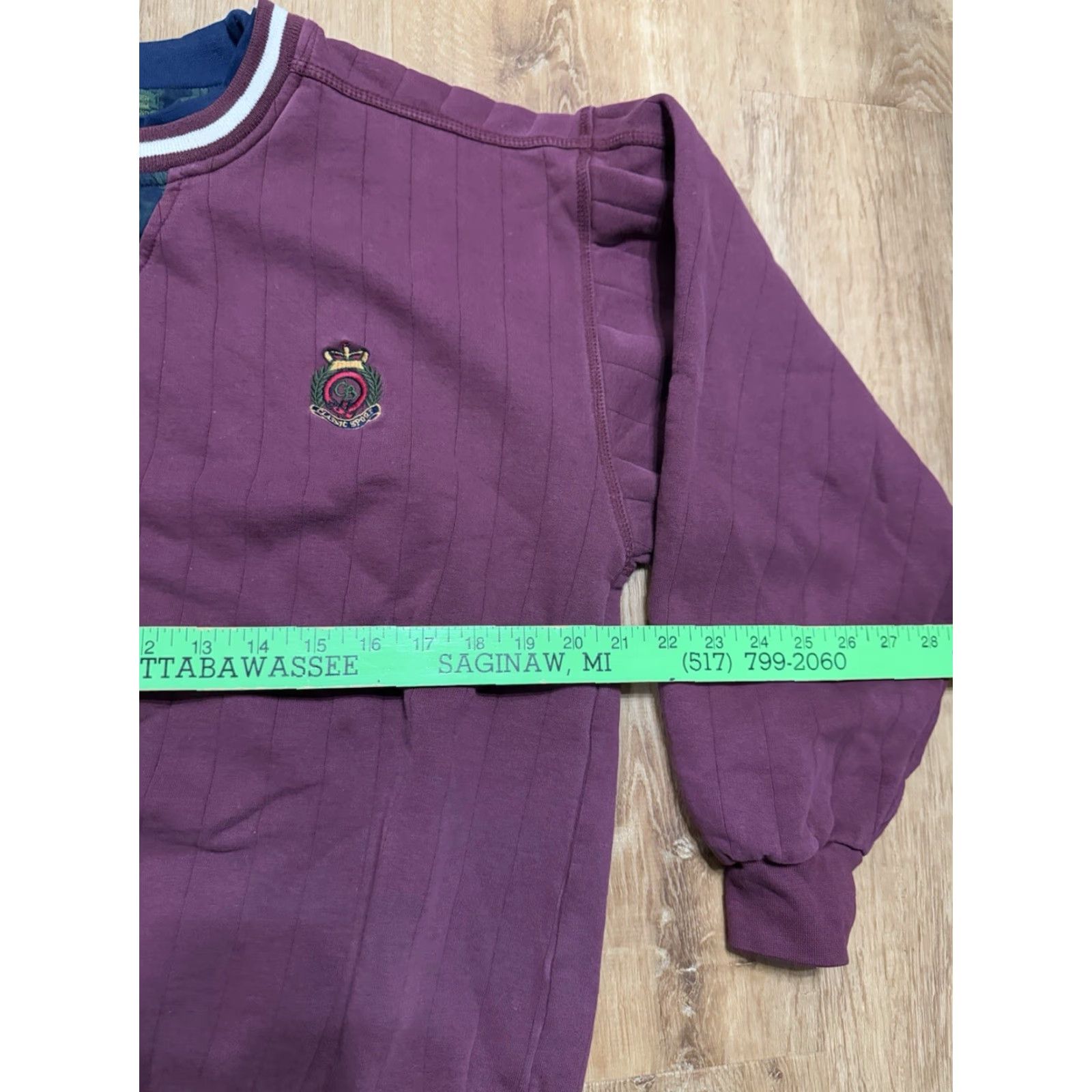 Croft & Barrow VINTAGE Croft & Barrow Sweatshirt Round Neck Medium Classic Sport Maroon Red Size US M / EU 48-50 / 2 - 7 Thumbnail