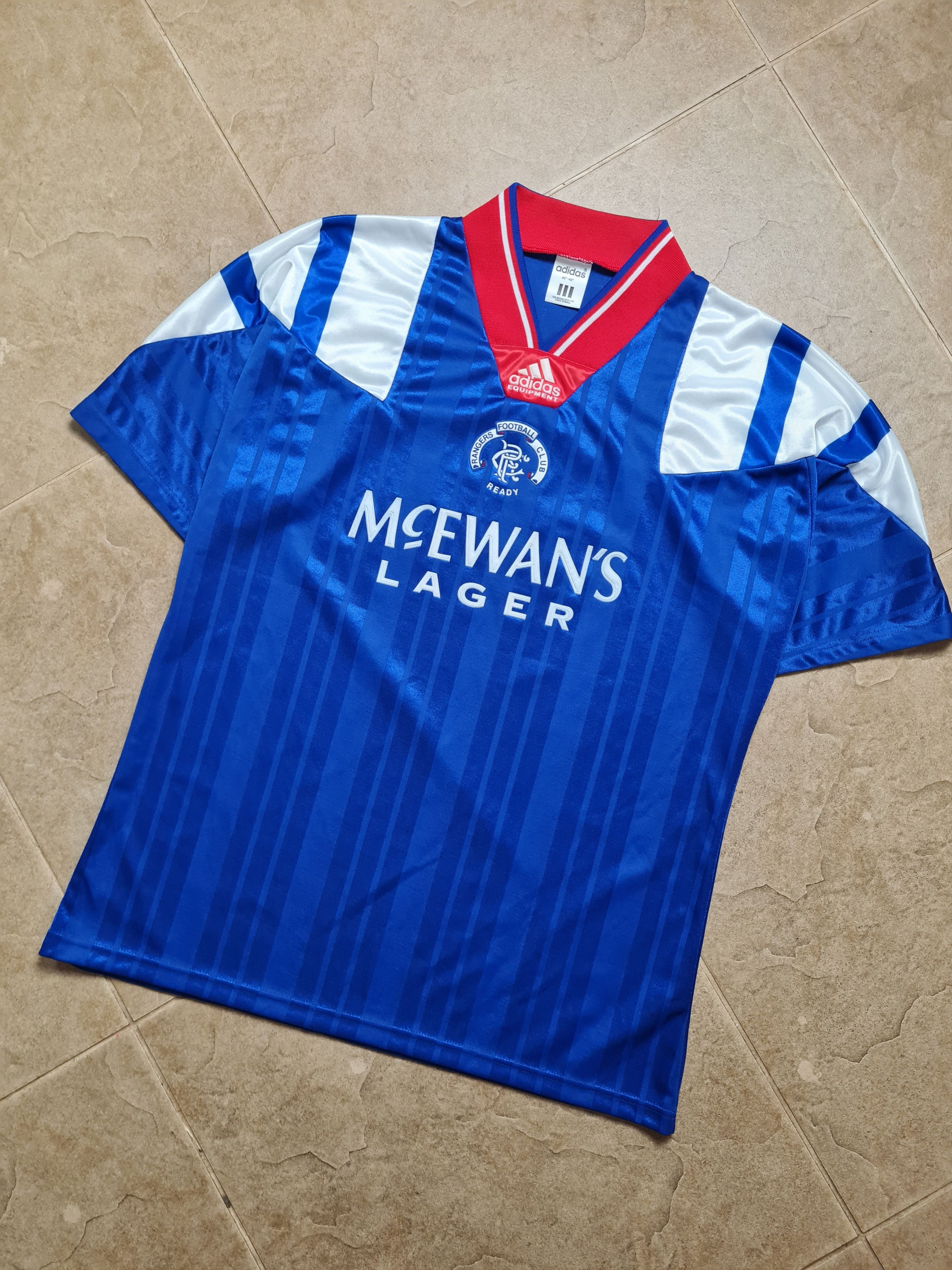 Adidas GLASGOW RANGERS 1992/1994 HOME SHIRT FOOTBALL SOCCER ADIDAS Size US M / EU 48-50 / 2 - 4 Thumbnail