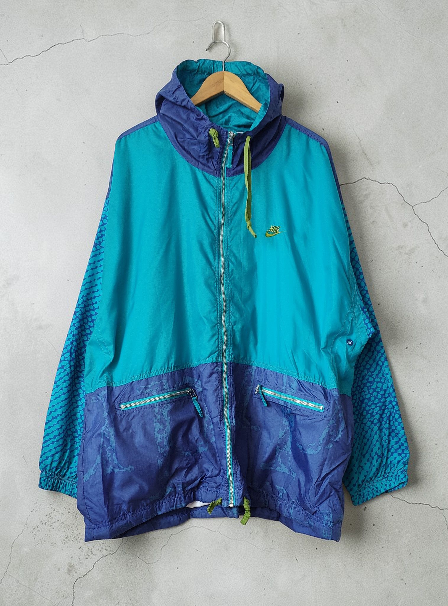 Nike Nike VTG 90s Just Do It Windbreaker Vintage Nylon Jacket Size US XXL / EU 58 / 5 - 2 Thumbnail