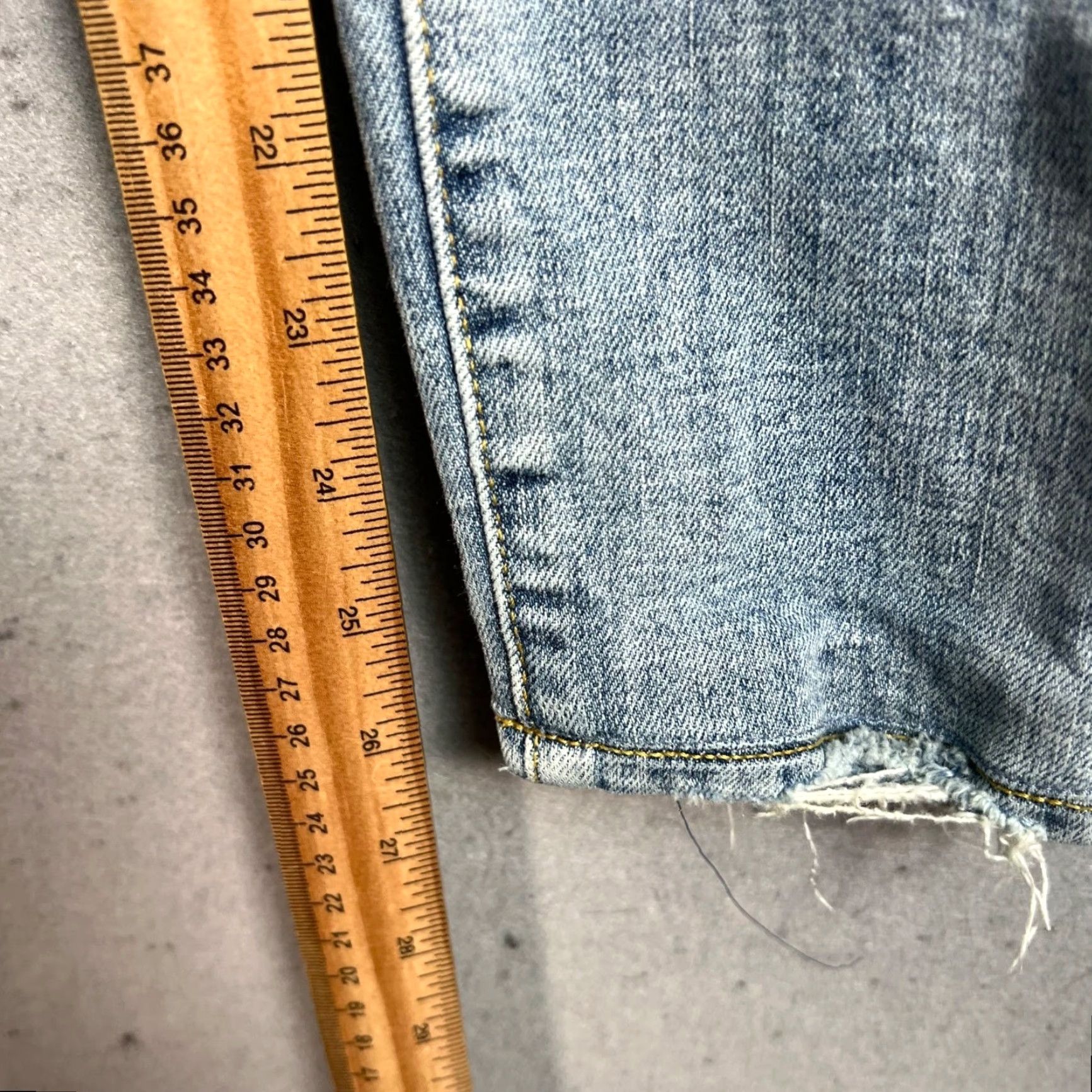 Denime Purple Style Jeans Mens 31 Blue Distressed Light Wash Denim Skinny Pullover? Size US 31 - 7 Thumbnail