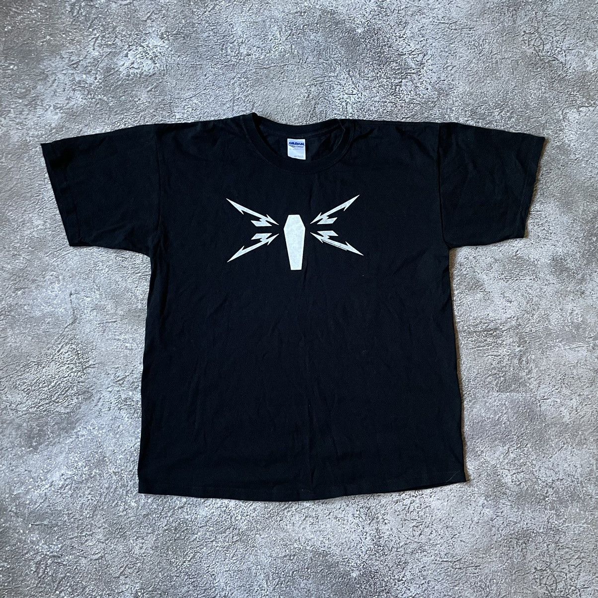 Vintage Vintage 00s Graphic Tee Punk Goth Angel Wings Dark Boxy XL Size US XL / EU 56 / 4 - 2 Thumbnail