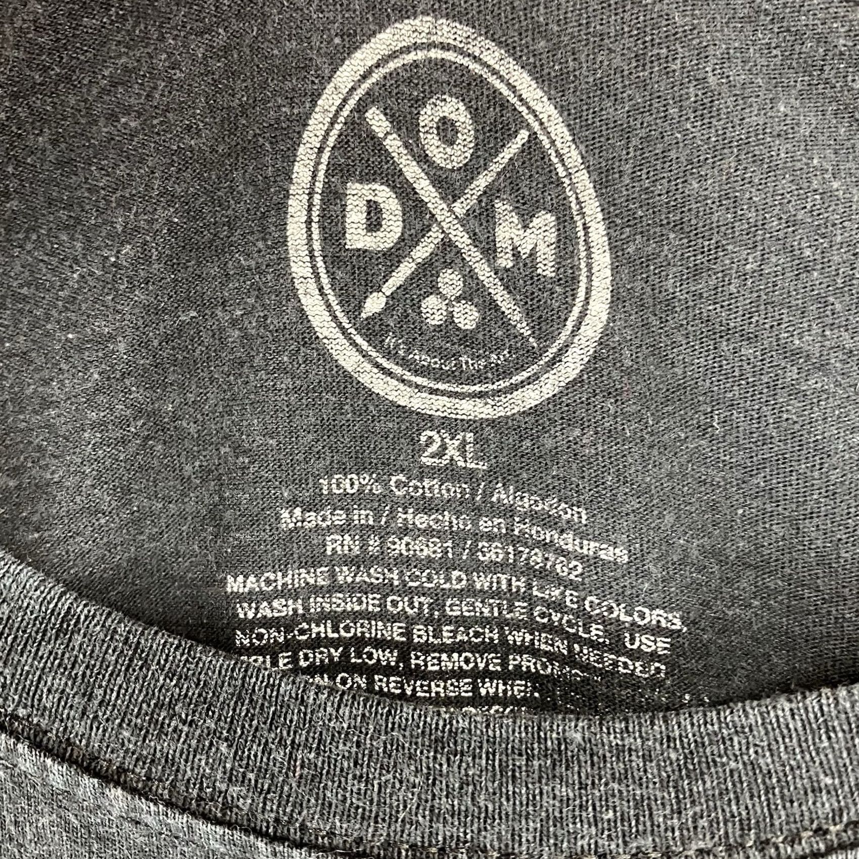 Vintage VINTAGE D.O.M 2018 Grim Reaper with Skulls T-Shirt Mens 2XL Black Graphic Tee Size US XXL / EU 58 / 5 - 4 Thumbnail