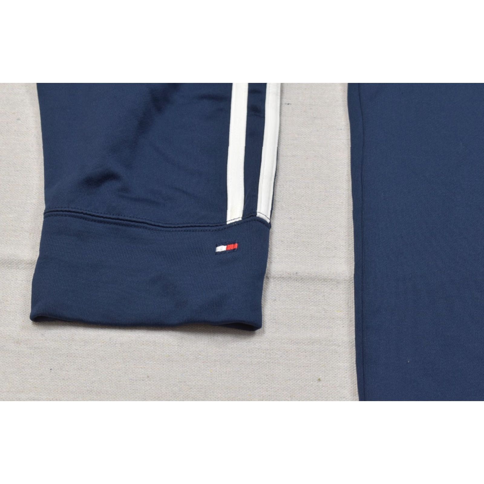 Tommy Hilfiger Tommy Hilfiger Woman 2X Navy Blue Full Zip Track Jacket White Stripe Red Casual Jacket Womens Size 2X Full Zip Tommy Hilfiger Jacket Size XXL / US 16-18 / IT 52-54 - 6 Thumbnail