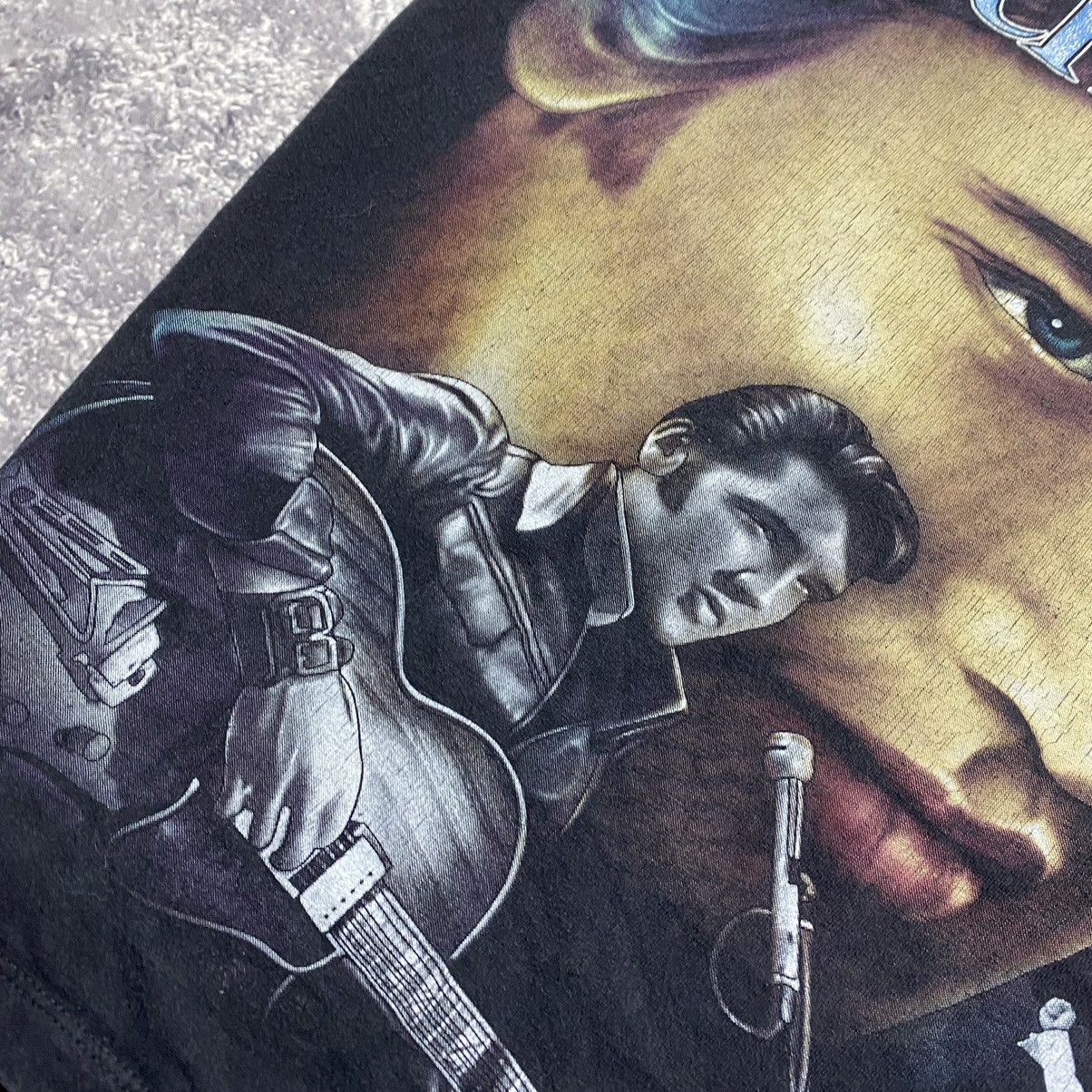 Band Tees Vintage Elvis Presley Overprinted rare 90’s The King tee Size US M / EU 48-50 / 2 - 5 Thumbnail