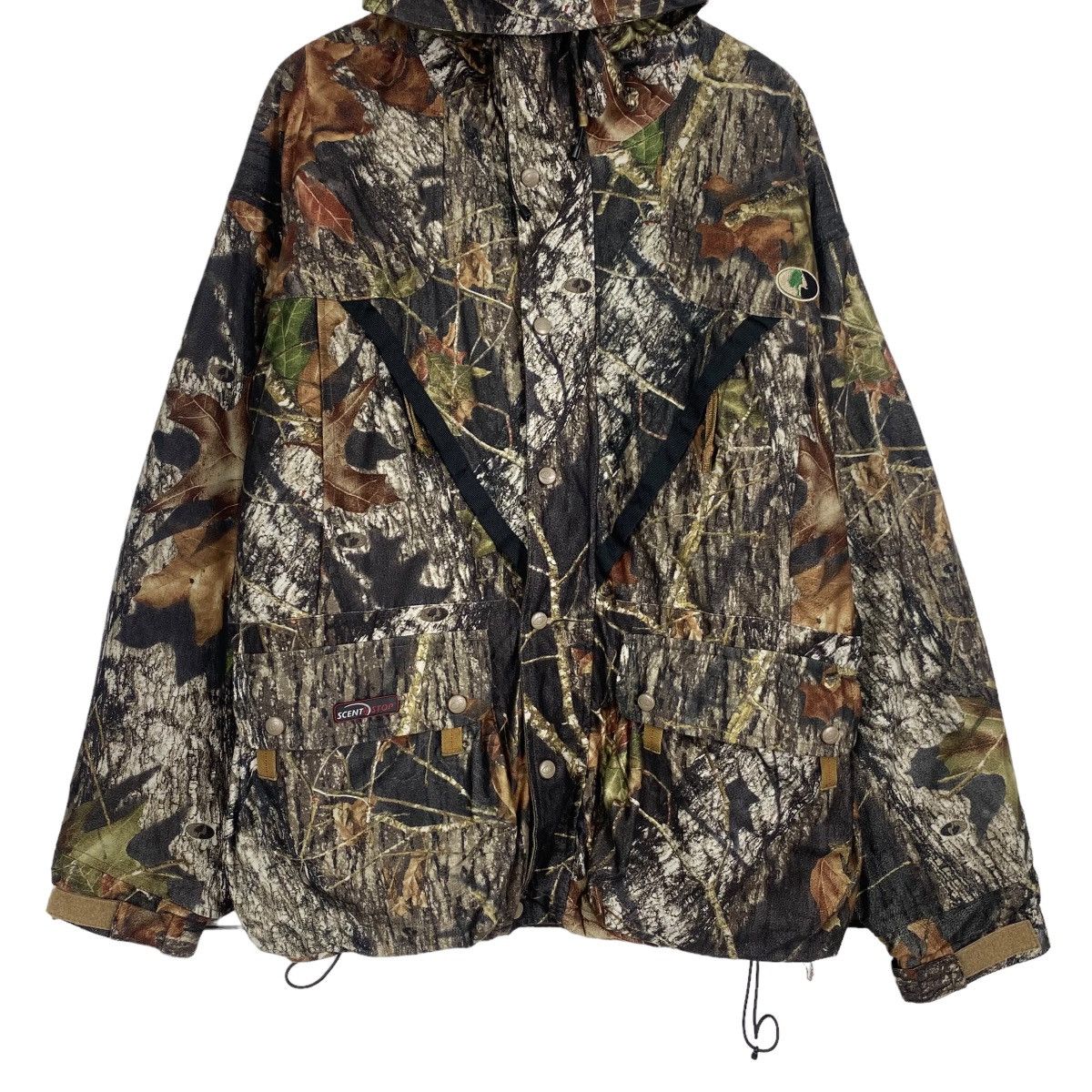 Russell Athletic × Vintage Russel outdoor Parka zipper hoodie real tree Size US L / EU 52-54 / 3 - 5 Thumbnail