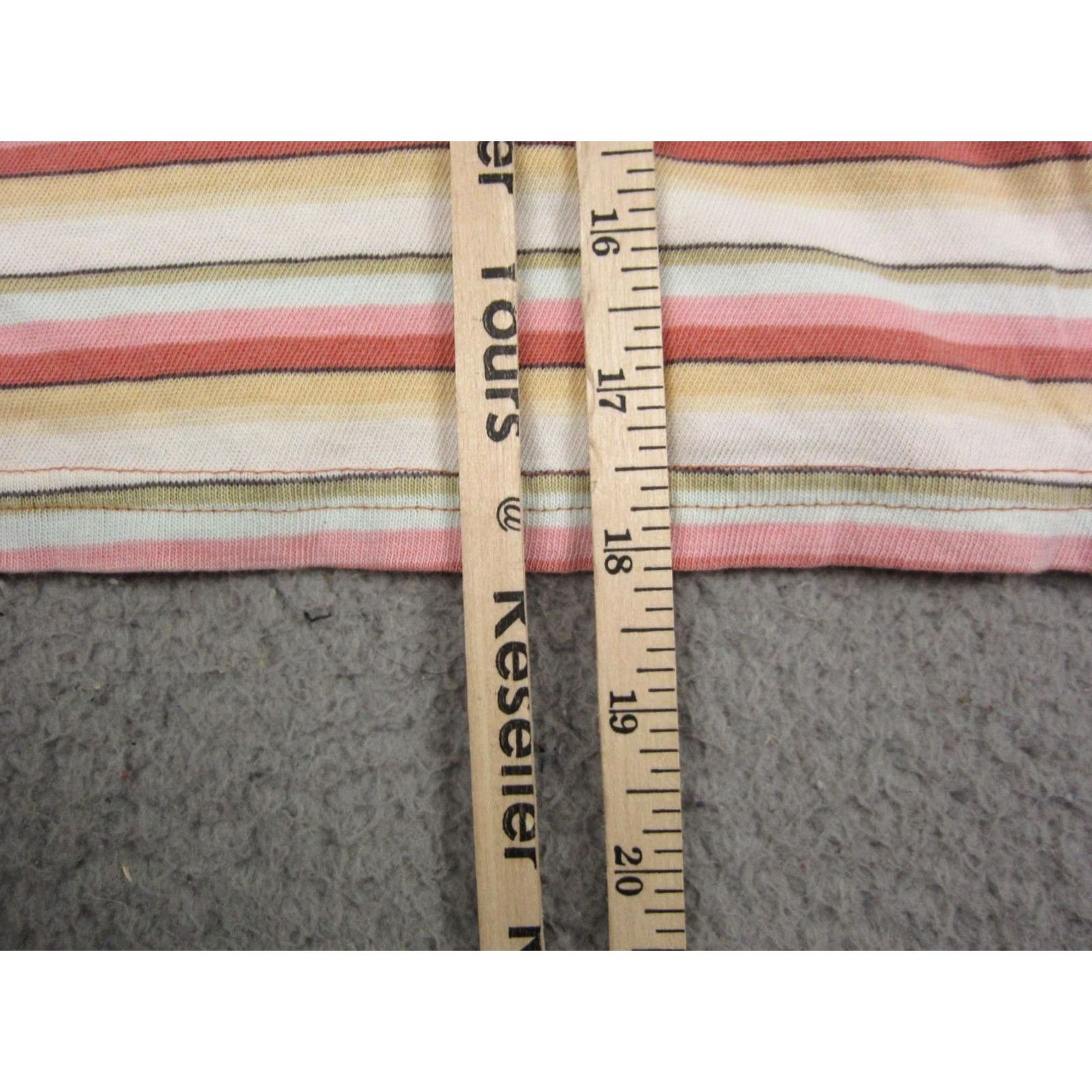 Billabong Billabong Shirt Womens Small Red Yellow Striped Basic Cropped T-Shirt Casual Summer Spring Mens? Womens Size S / US 4 / IT 40 - 7 Thumbnail