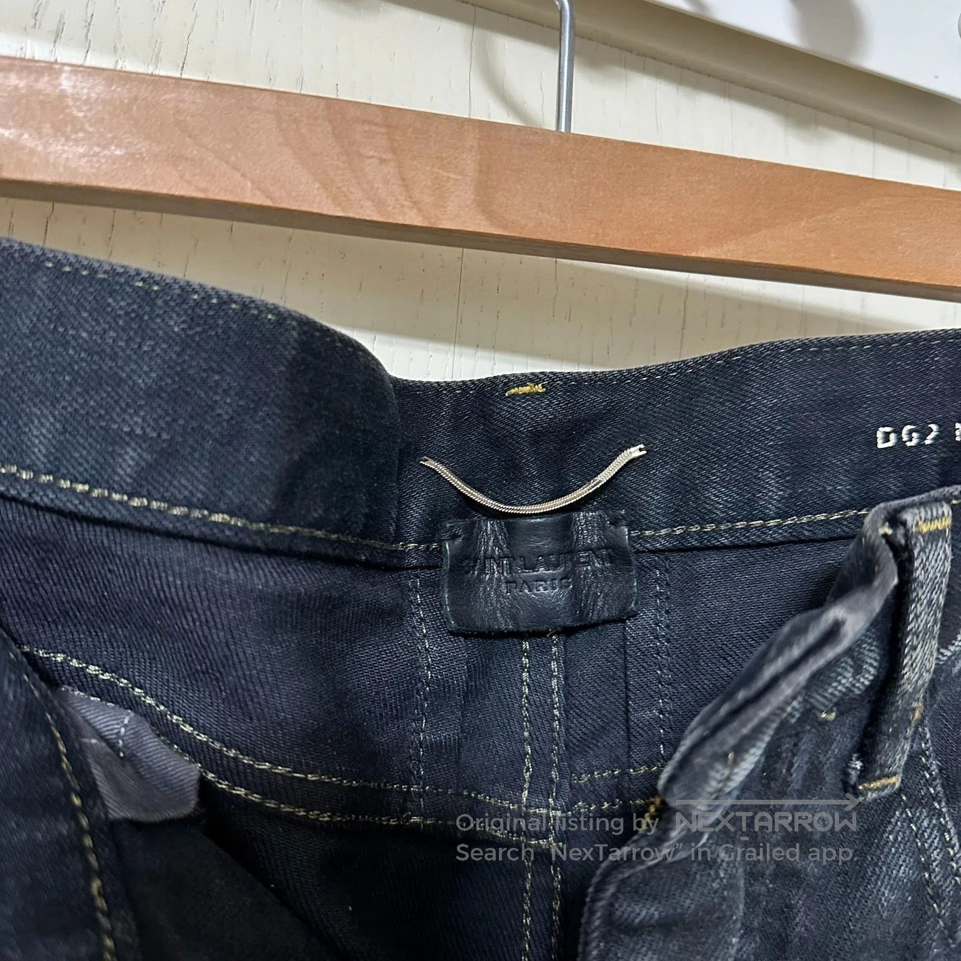 Saint Laurent Paris Saint Laurent Black Distressed Jeans. Size US 29 - 6 Thumbnail