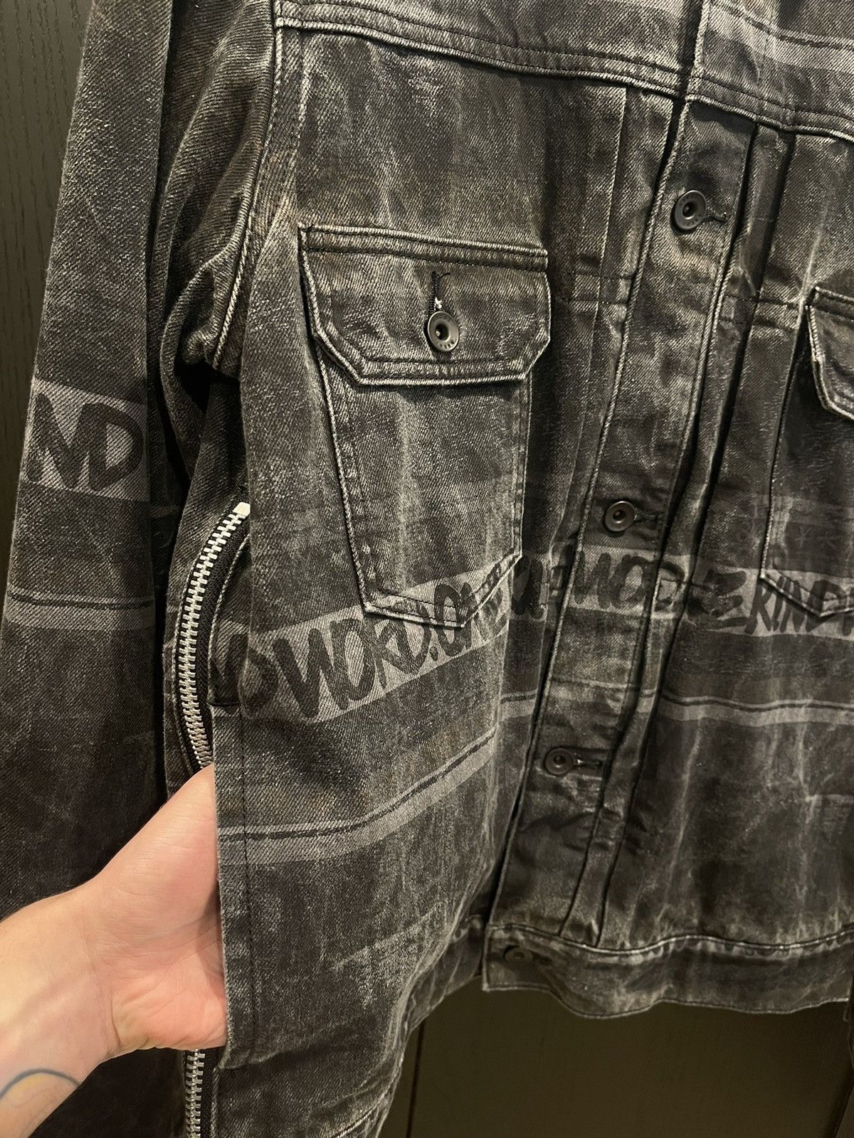 Sacai Sacai x Eric Haze Denim Jacket Size US M / EU 48-50 / 2 - 5 Thumbnail