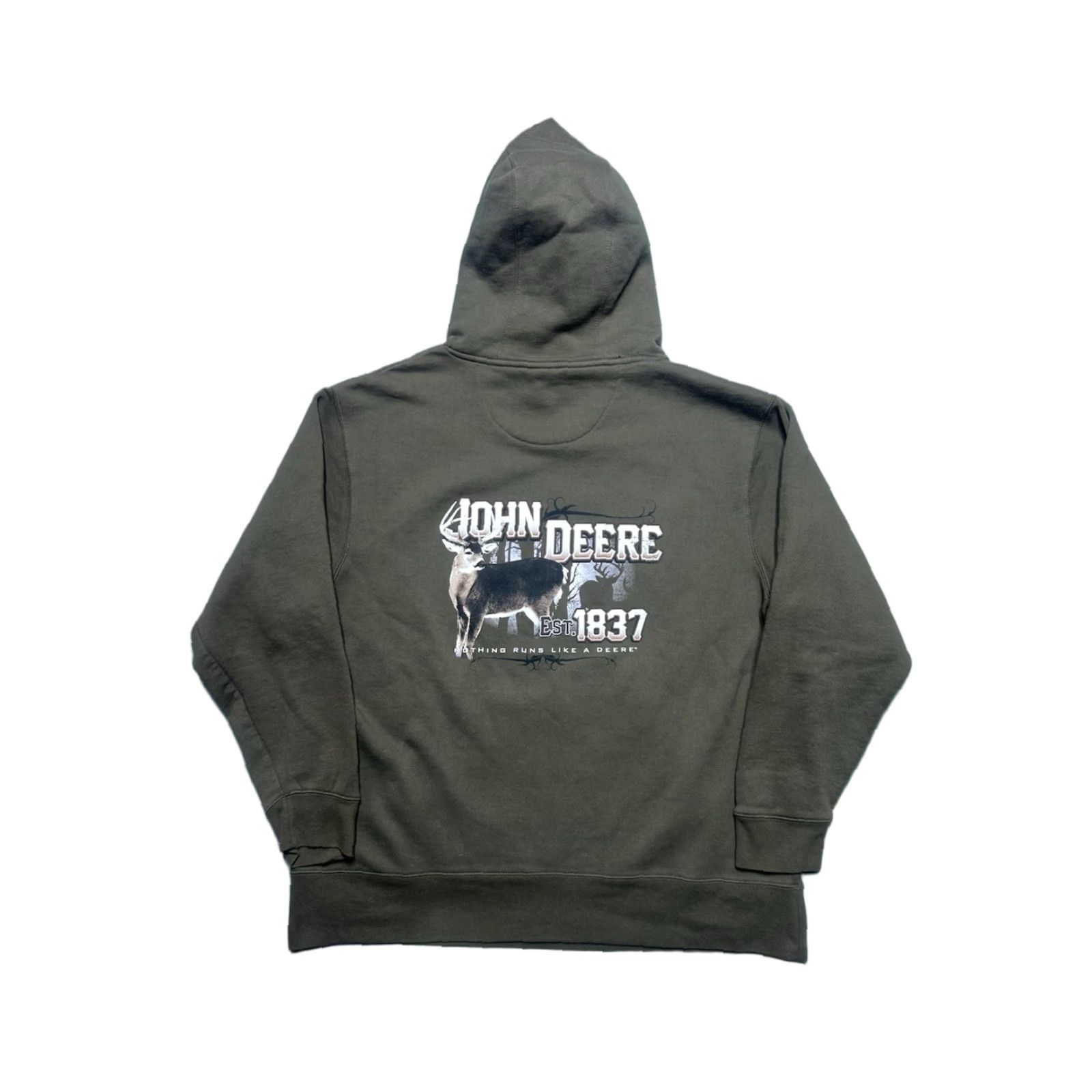John Deere John Deere Pullover Hoodie Sweatshirt Tractors Farm Hunting Brown Men’s XL Hoodie Size US XL / EU 56 / 4 - 1 Thumbnail