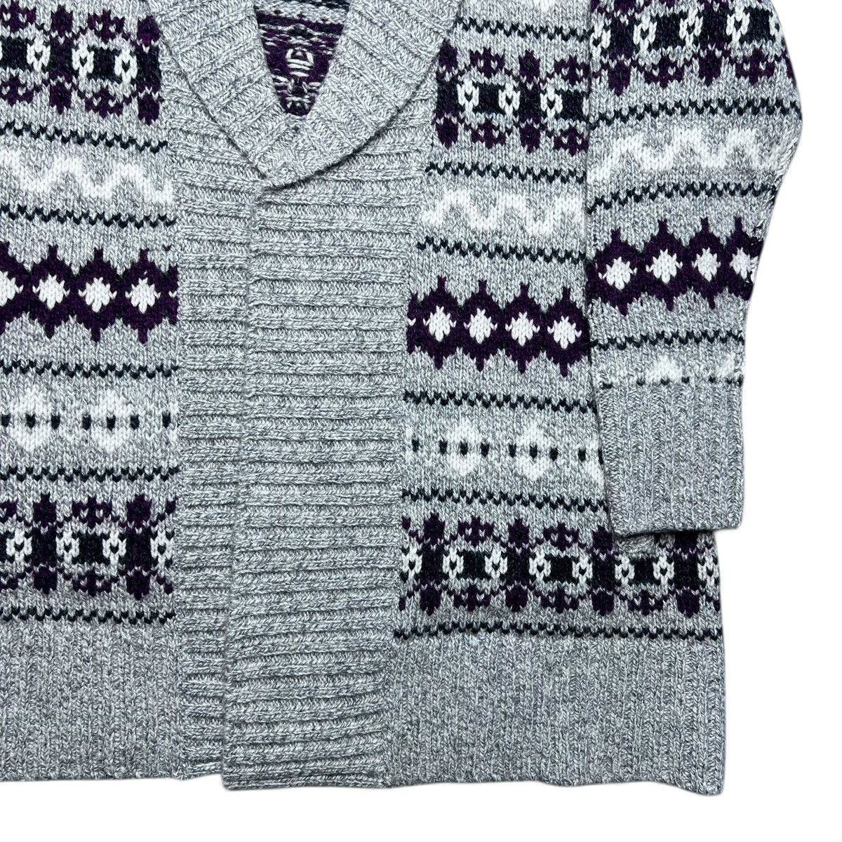 L.L. Bean NWT LL Bean 100% Lambs Wool Fair Isle Long Sweater Cardigan Size L / US 10 / IT 46 - 19 Thumbnail