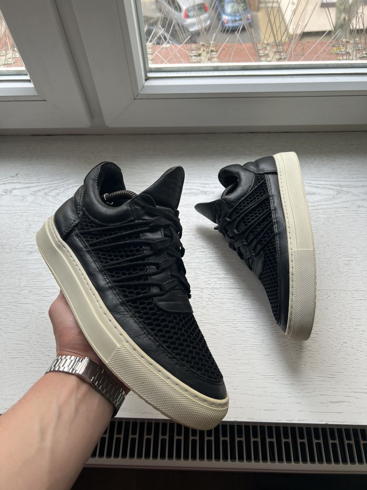 Filling Pieces ‼️Luxury Filling Pieces Leather Casual Designer Shoes‼️ Size US 7 / EU 40 - 1 Thumbnail