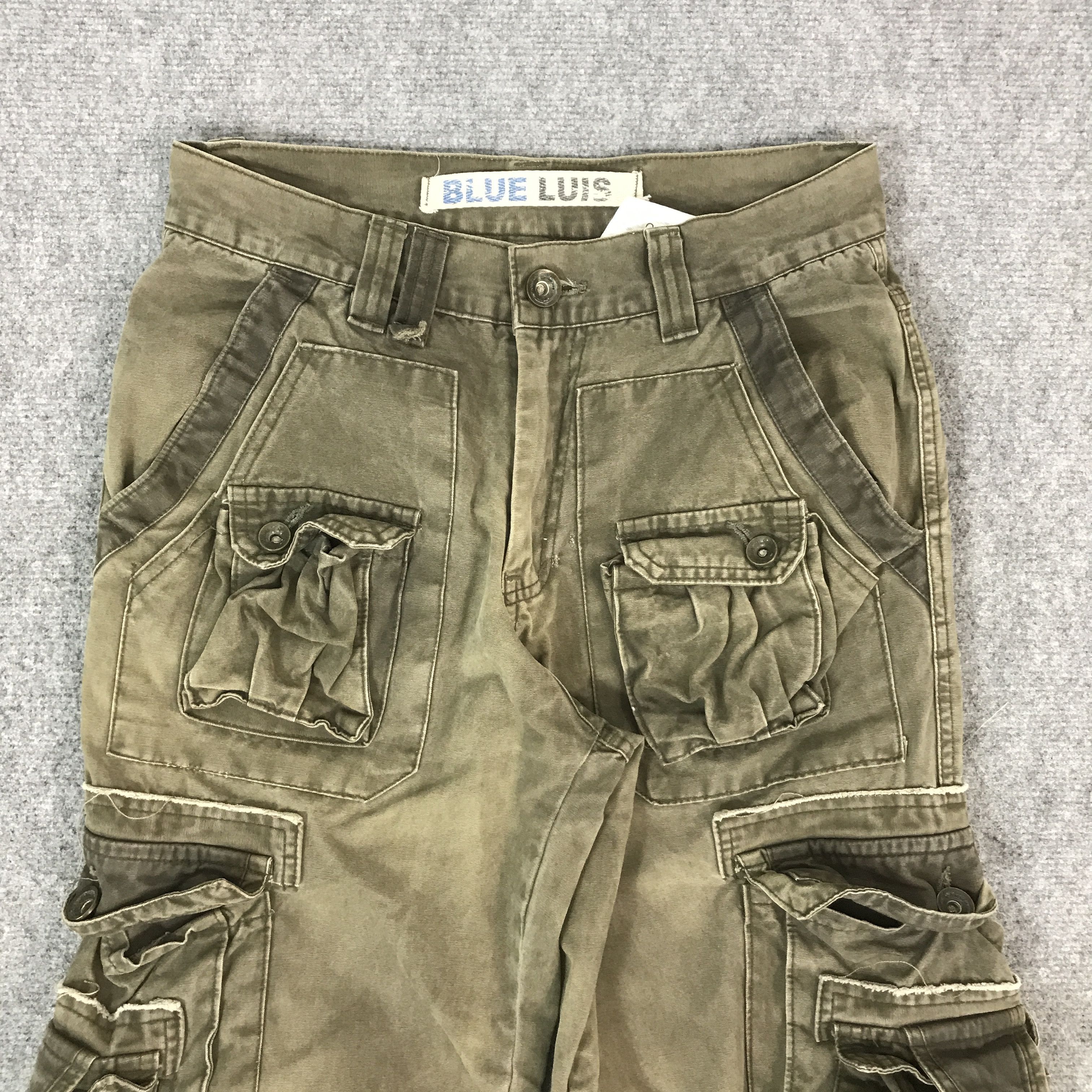 Japanese Brand BLUE LUIS CARGO BONDAGE STYLE PANTS Size US 28 / EU 44 - 3 Thumbnail