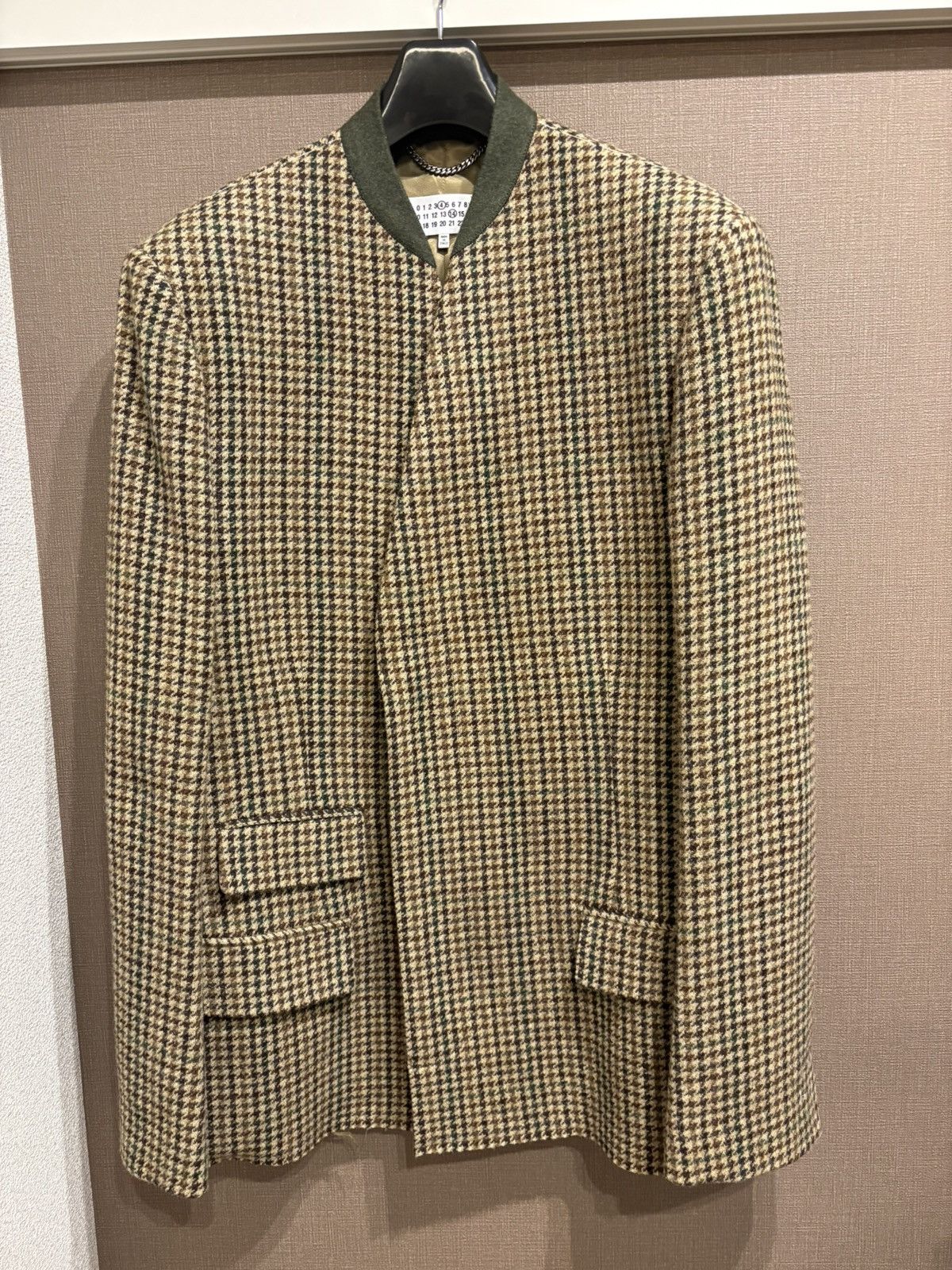 Maison Margiela Maison Margiela Houndstooth Rib Collar Jacket