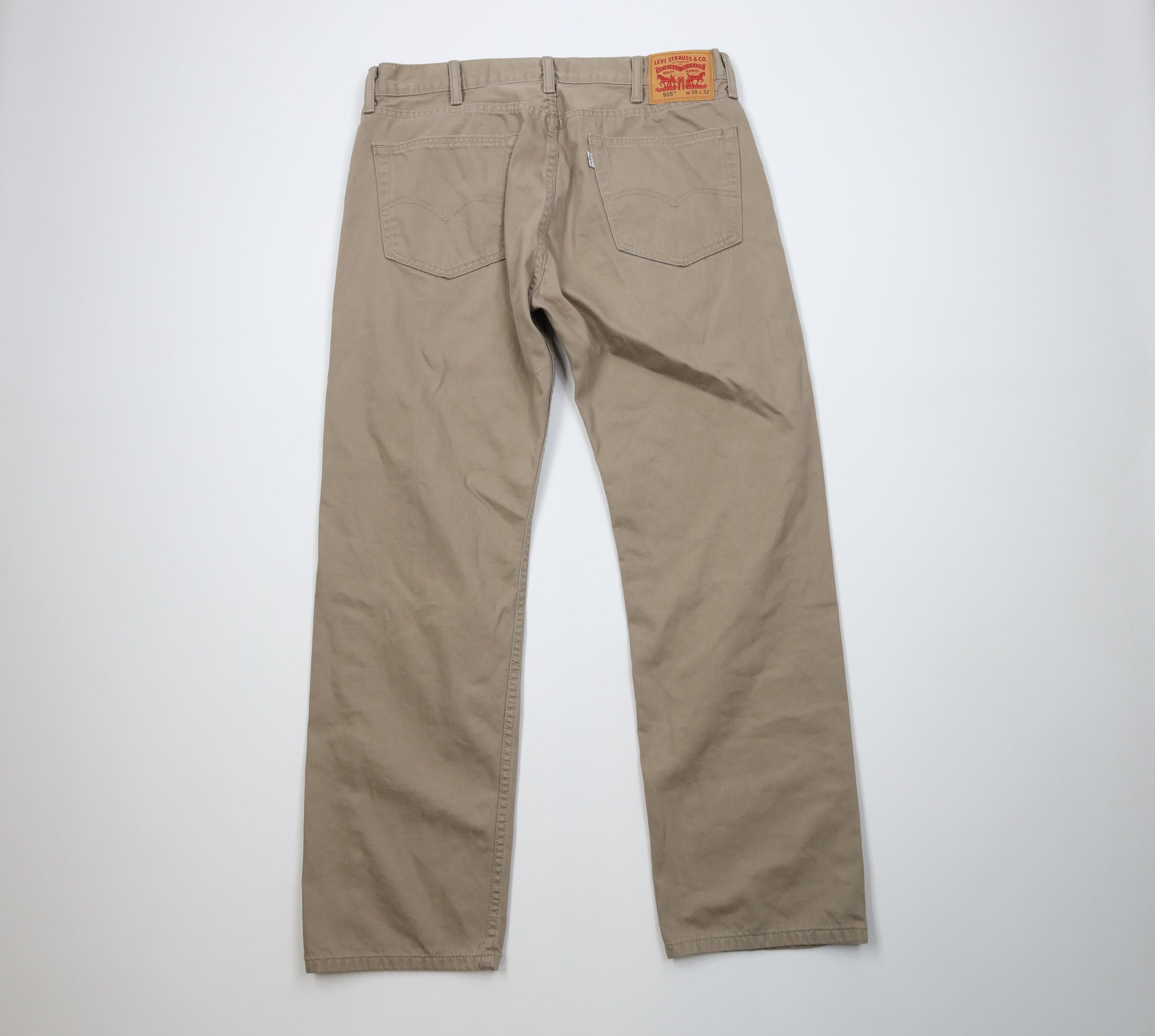 Levi's Vintage Y2K Levis 505 Regular Fit Straight Leg Denim Jeans Size US 38 / EU 54 - 8 Thumbnail