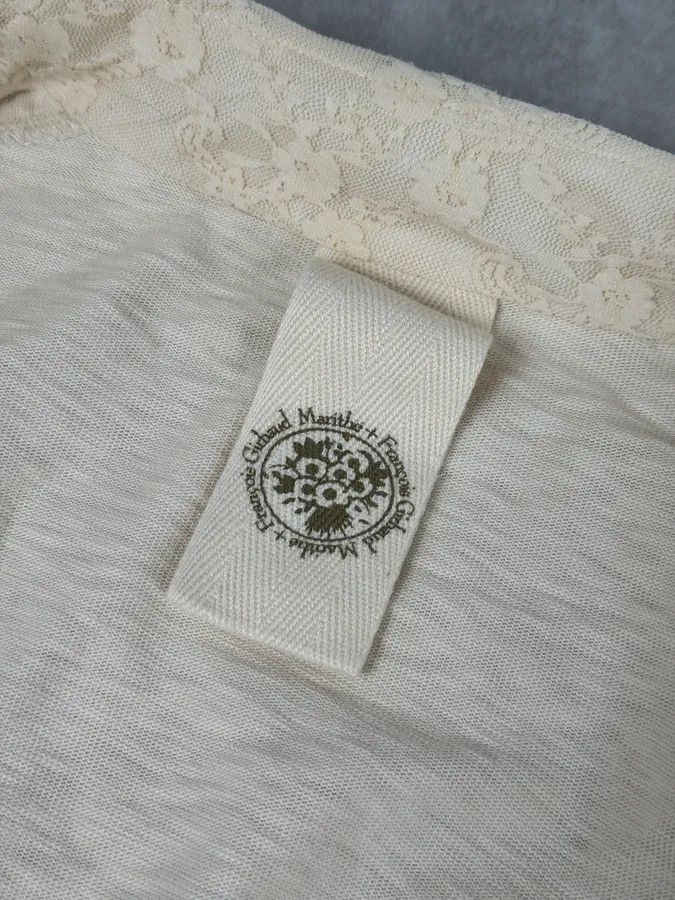 Marithe + Francois Girbaud 2000s Marithé + François Girbaud Creamy Beige Buttoned Cardigan Size M / US 6-8 / IT 42-44 - 10 Thumbnail