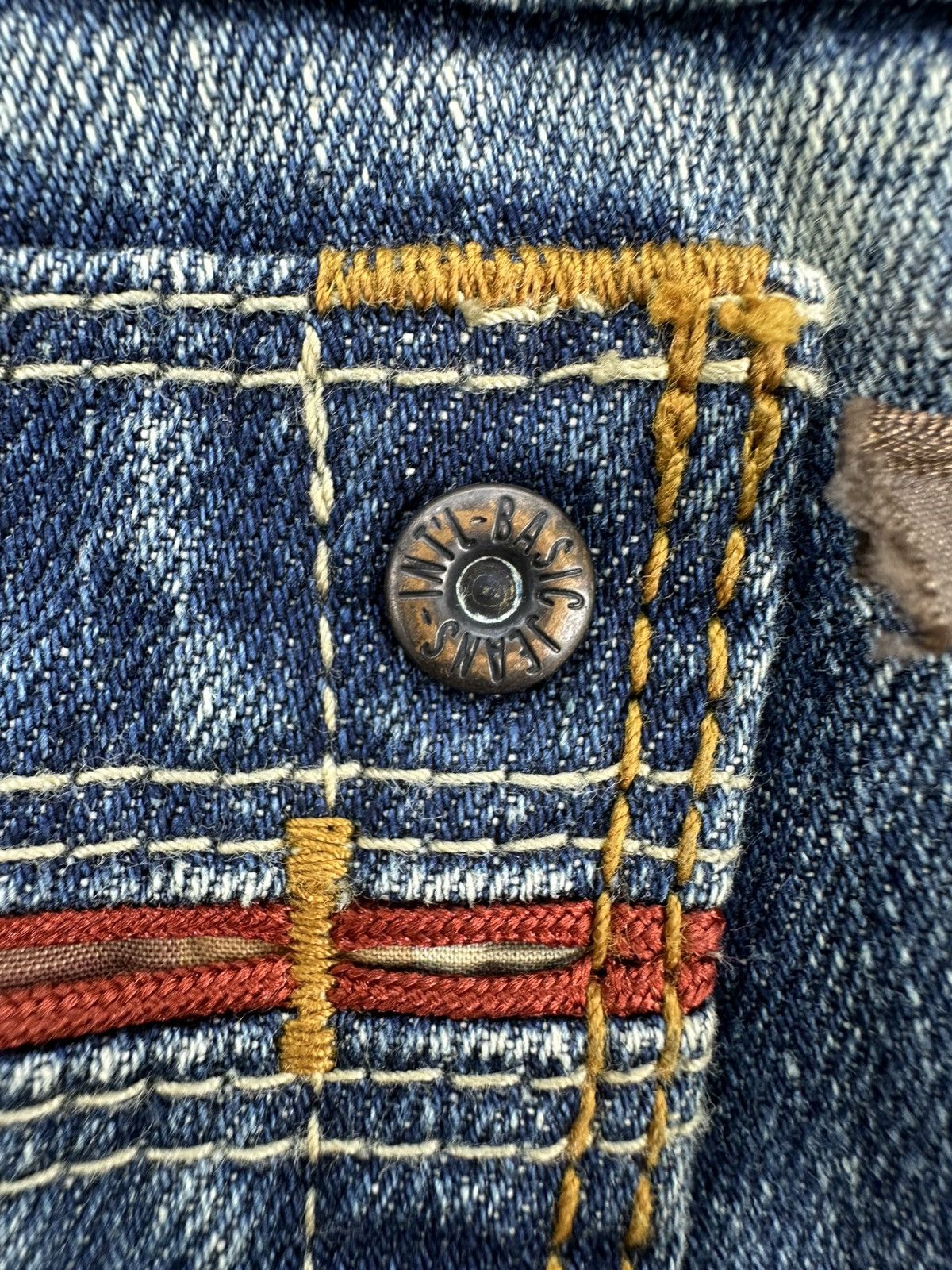 If Six Was Nine Vintage Flare Bell Bottom Women Denim Pants by et Boite Size 27" / US 4 / IT 40 - 13 Thumbnail