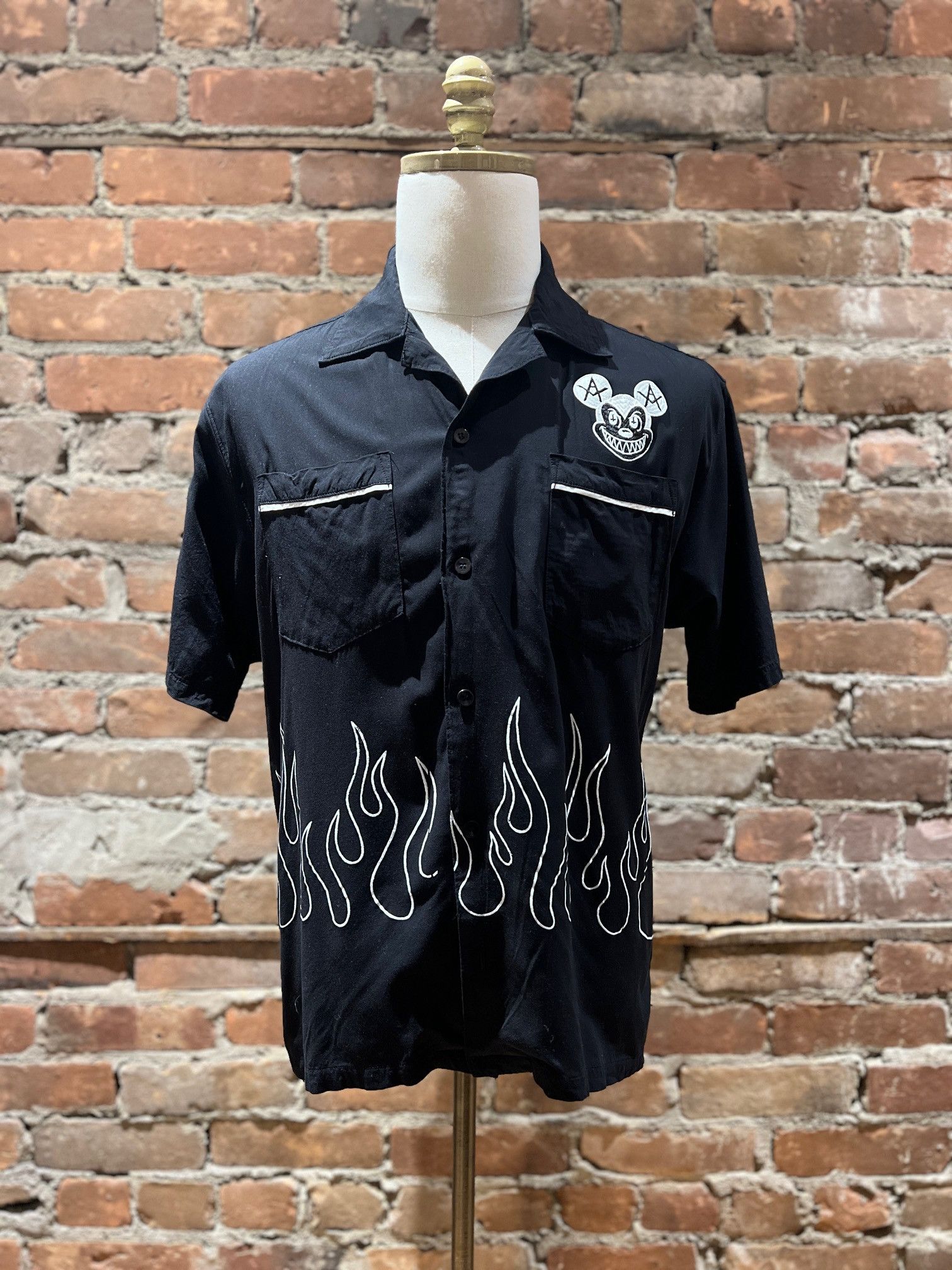 Local Authority Local Authority LA “Mad Mickey” Flames Bowling Shirt Size US M / EU 48-50 / 2 - 2 Thumbnail