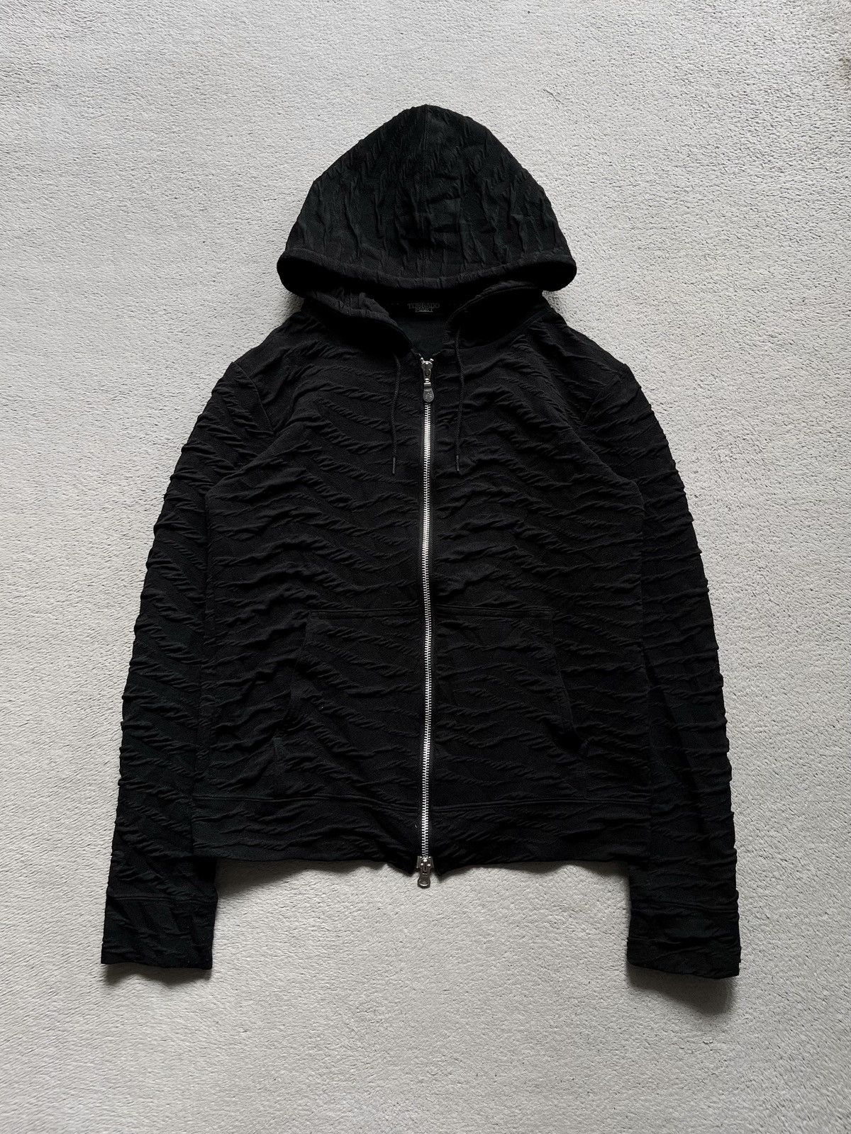 Tornado Mart Tornado Mart Textured Zip Hoodie Lgb Style Size US S / EU 44-46 / 1 - 2 Thumbnail