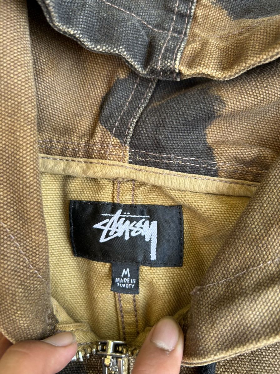 Stussy Stussy Floral Overdye Workwear Zip Hooded Jacket Size US M / EU 48-50 / 2 - 5 Thumbnail