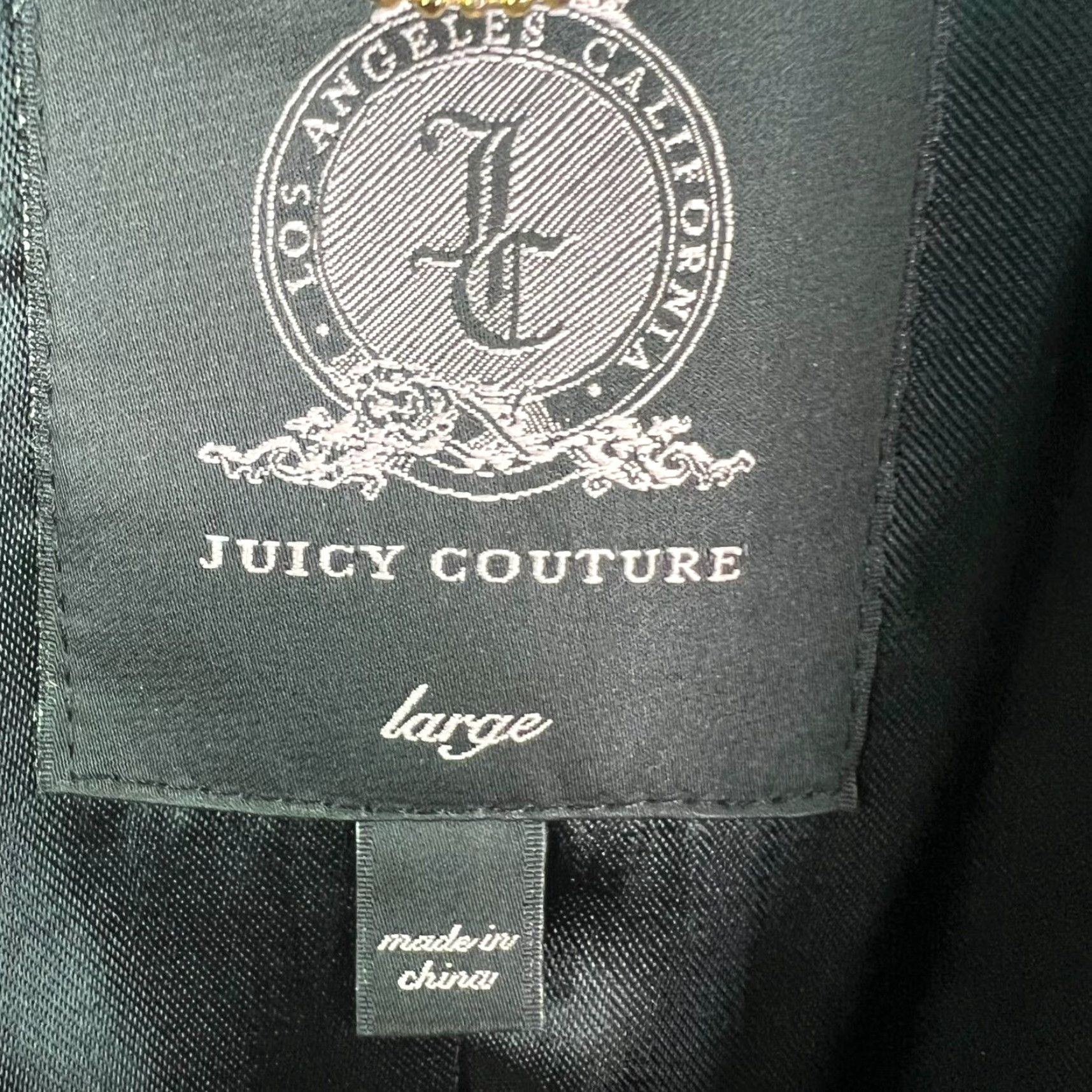 Juicy Couture VINTAGE Juicy Couture Blazer Jacket Women's Size L Black Classic Notch Lapel Mid-Length Tailored Size L / US 10 / IT 46 - 4 Thumbnail