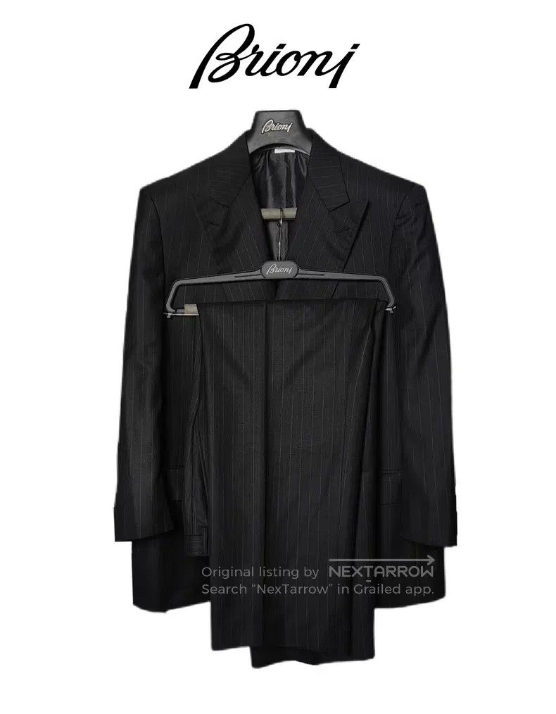 Brioni Brioni Wool peak lapel suit set Size US XL / EU 56 / 4 - 1 Thumbnail