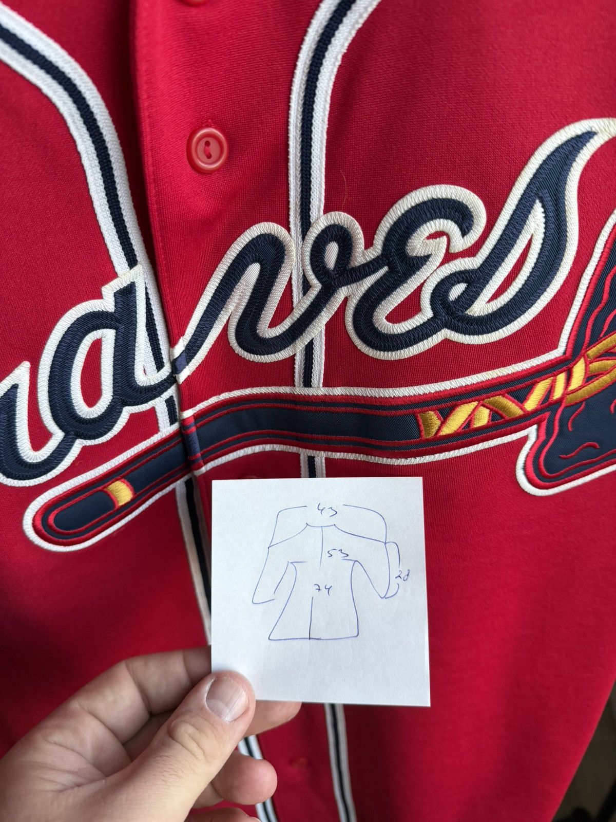 Majestic Rare Vintage Majestic ATLANTA BRAVES Baseball Jersey size M Size US M / EU 48-50 / 2 - 8 Thumbnail