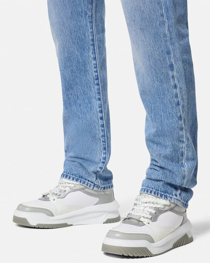 Versace o1s22i1n1224 Odiessea Sneakers in White Grey Size US 9 / EU 42 - 3 Thumbnail