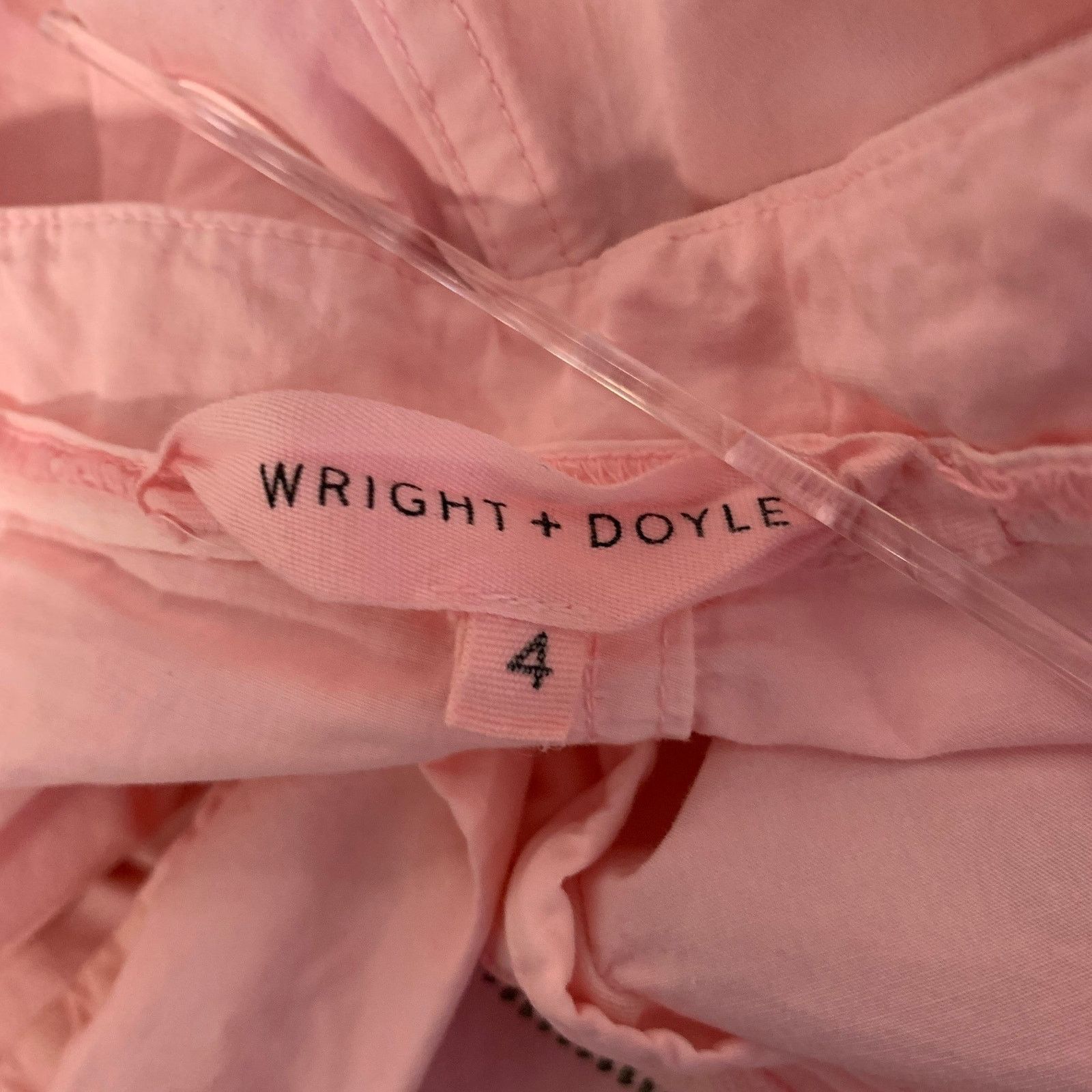 Other WRITE + DOYLE Size 38 Pink Cotton Pleated Wide-leg Pants Size US 38 / EU 54 - 4 Thumbnail