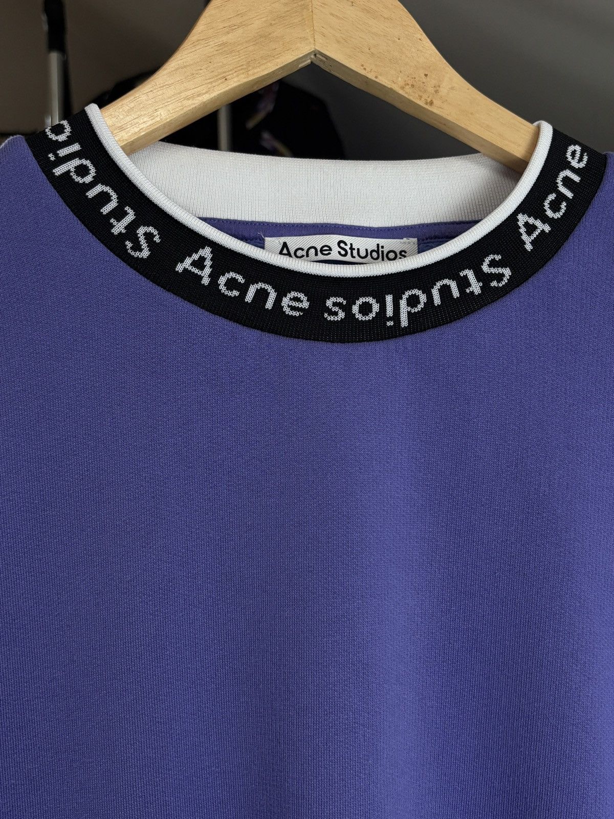 Acne Studios Acne Studios Mock Collar Logo Boxy Sweatshirt Crewneck Size US M / EU 48-50 / 2 - 3 Thumbnail